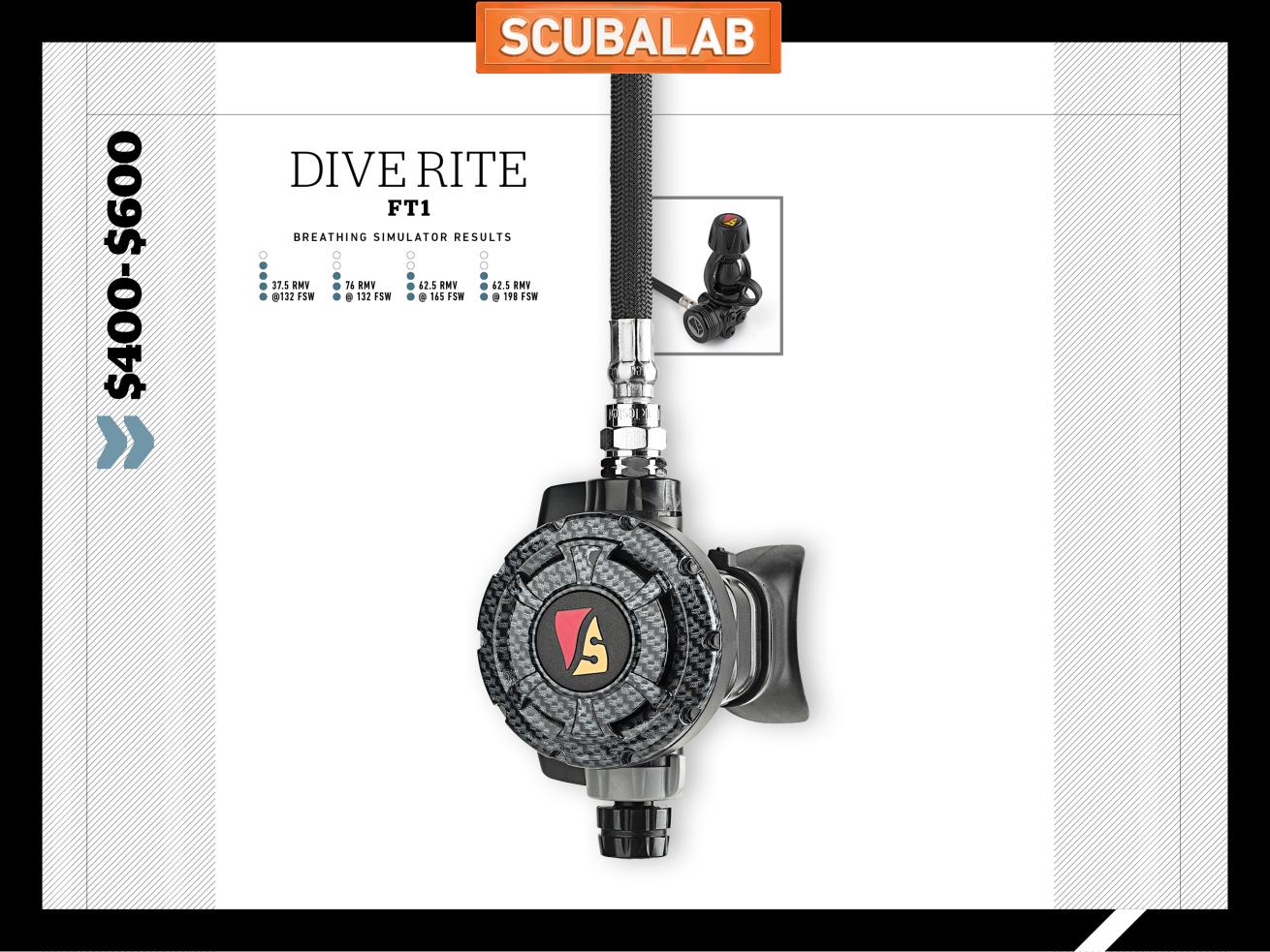 Dive Rite FT1 scuba diving regulator ScubaLab review