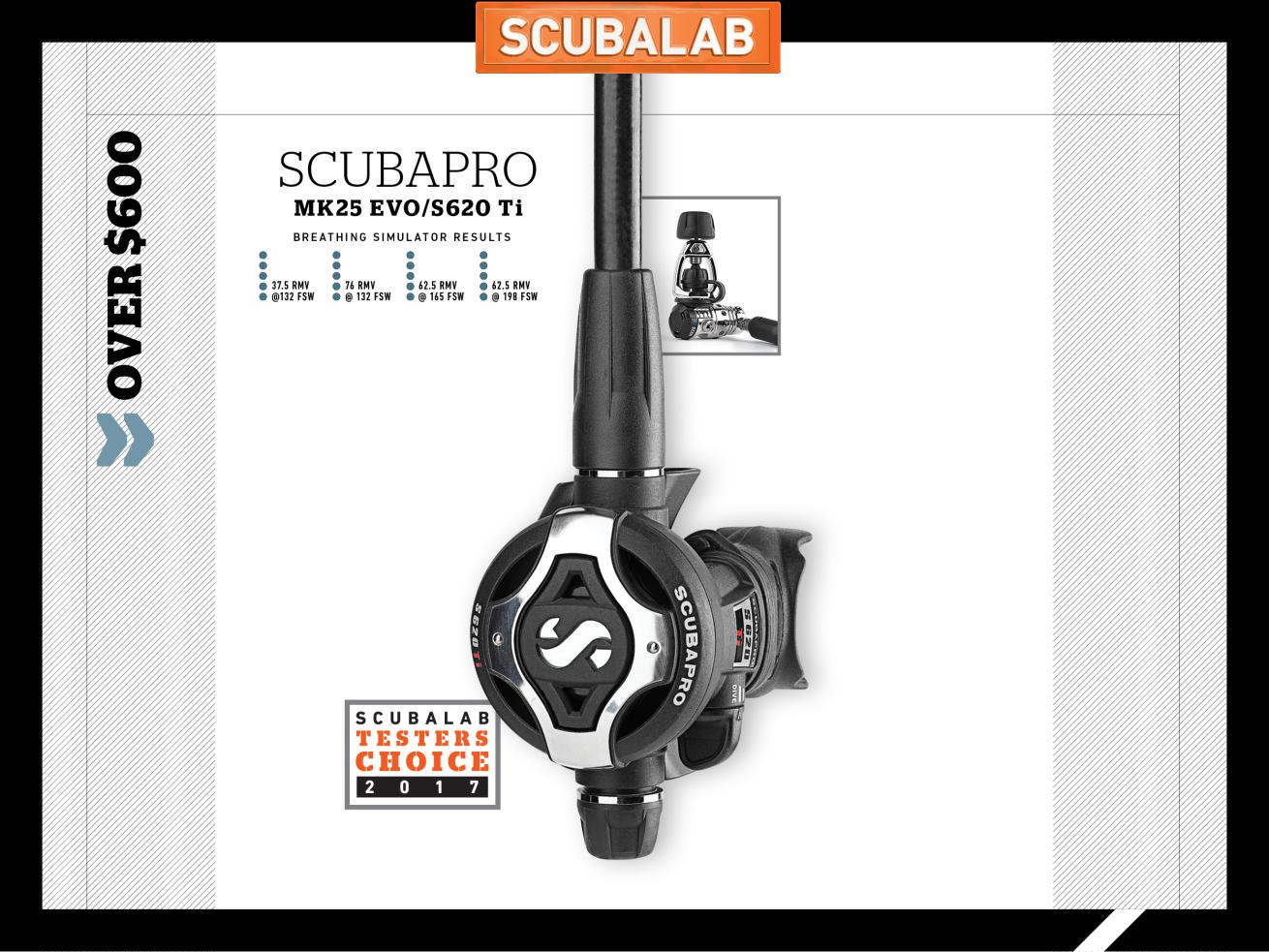 Scubapro MK25 EVO S620 Ti scuba diving regulator ScubaLab review