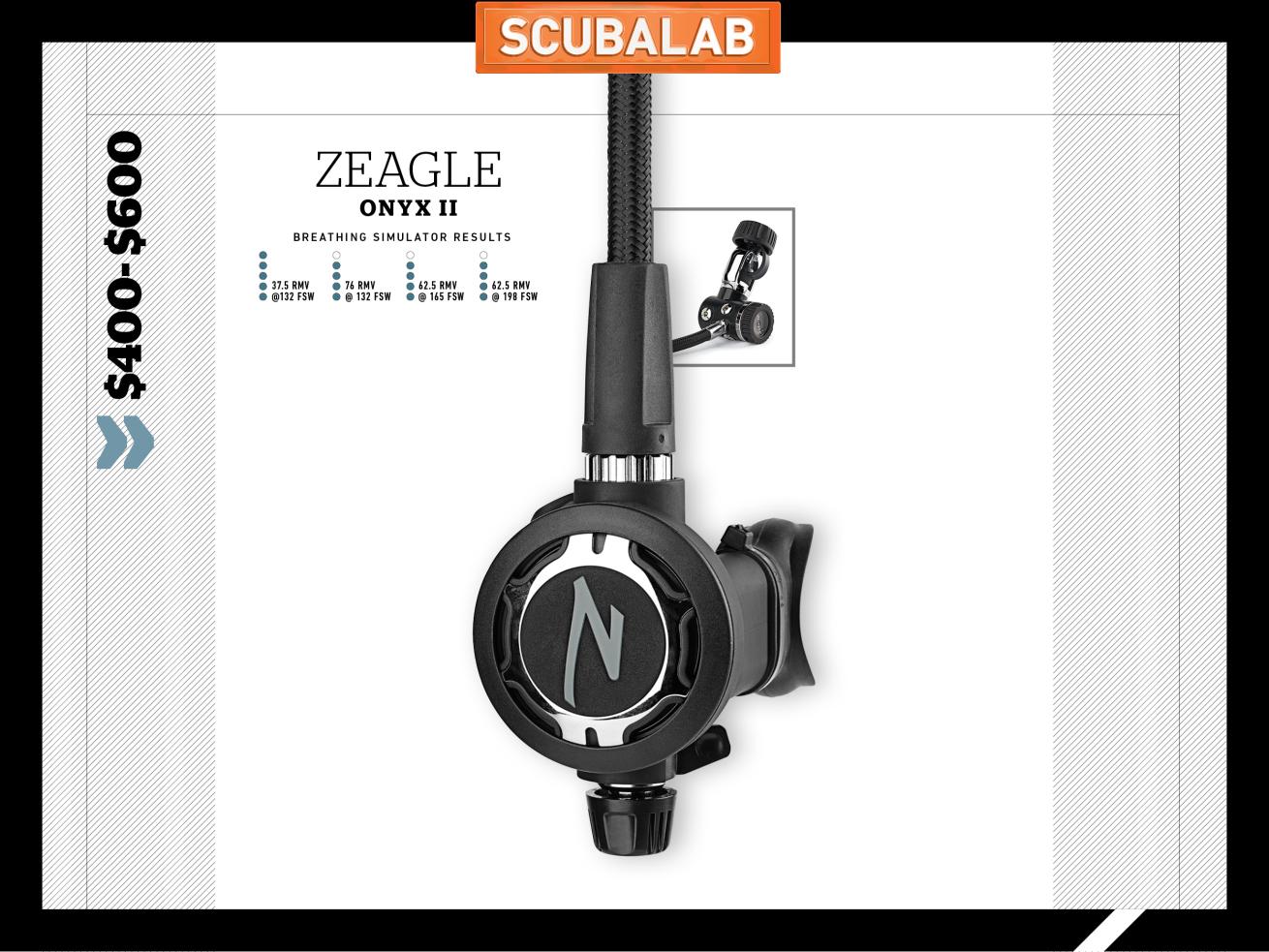 Zeagle Onyx II scuba diving regulator ScubaLab review