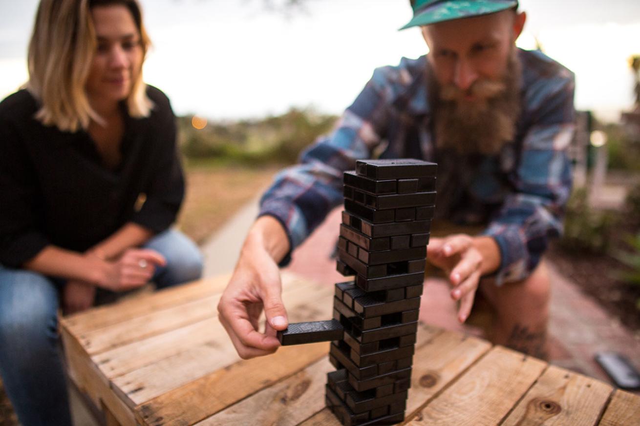 jenga ocean recycled