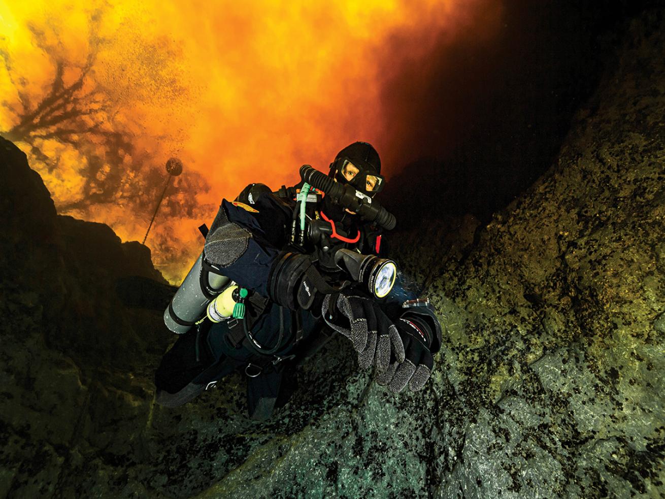 Tech diver Devils Ear spring Florida 