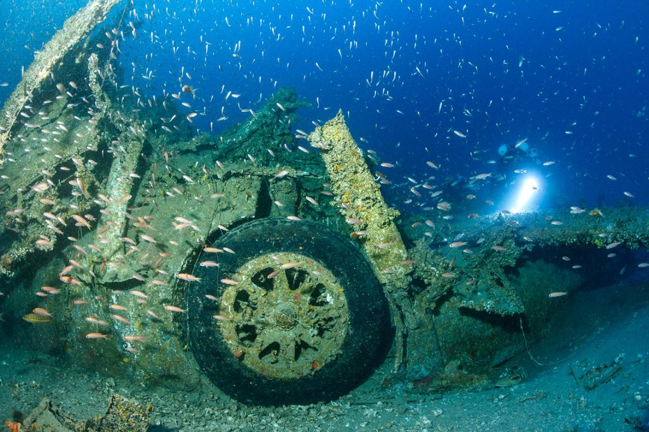 PBY Catalina Wreck Underwater