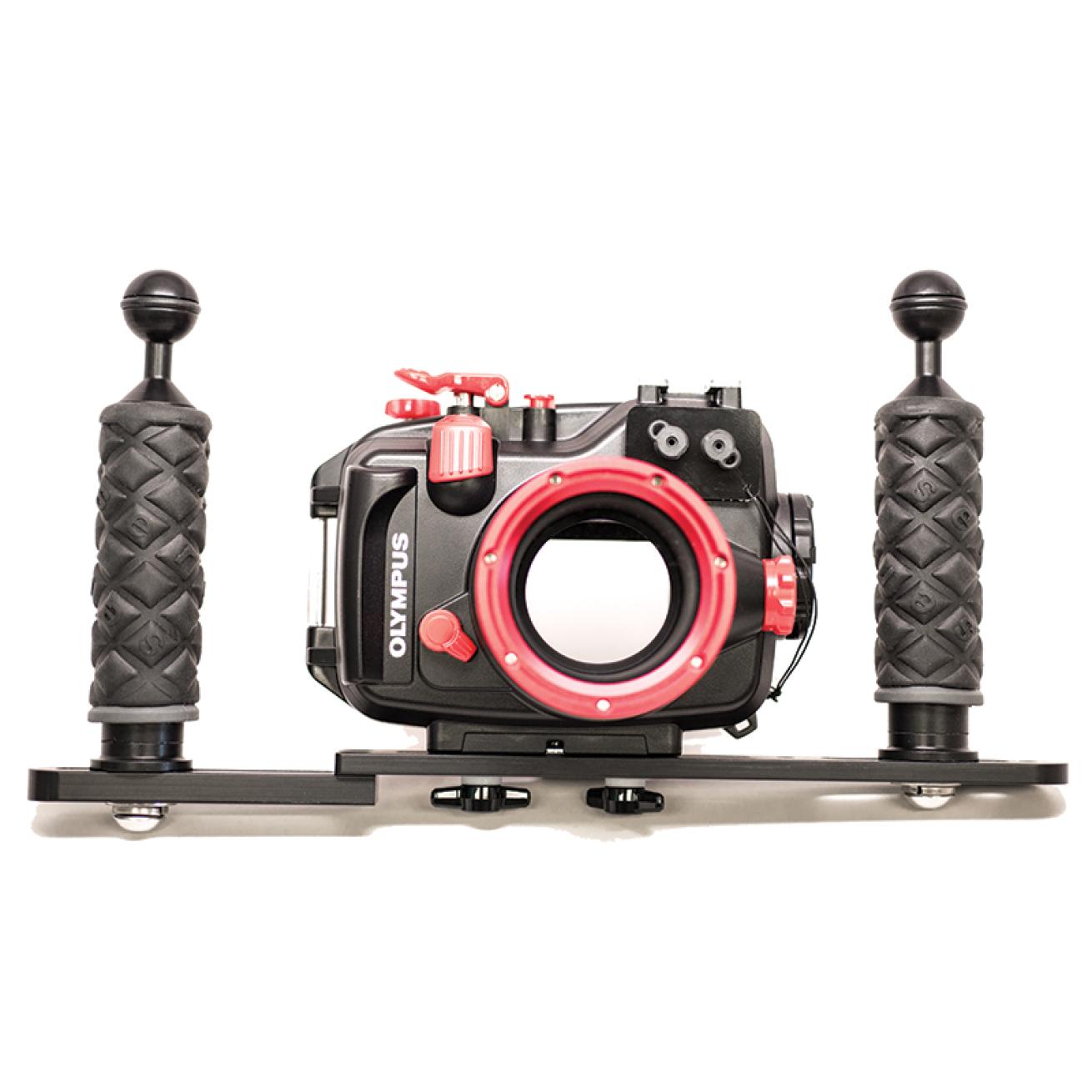 Olympus tray and handle underwater camera housing