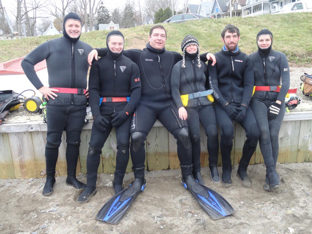 A group of divers.