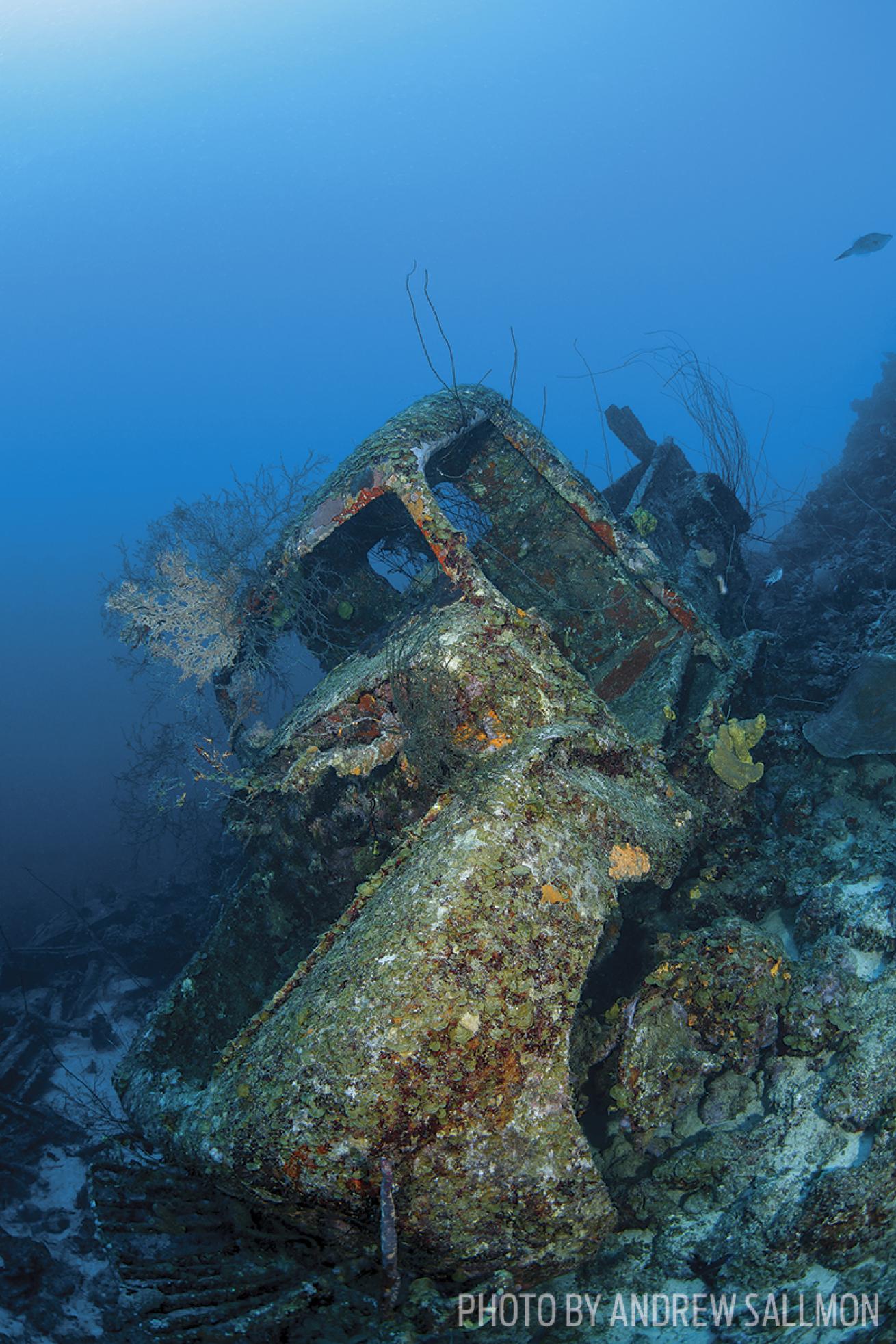 Car Pile scuba diving site in Curacao