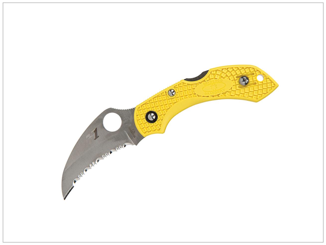 Spyderco Dragonfly 2 Hawkbill scuba dive knife