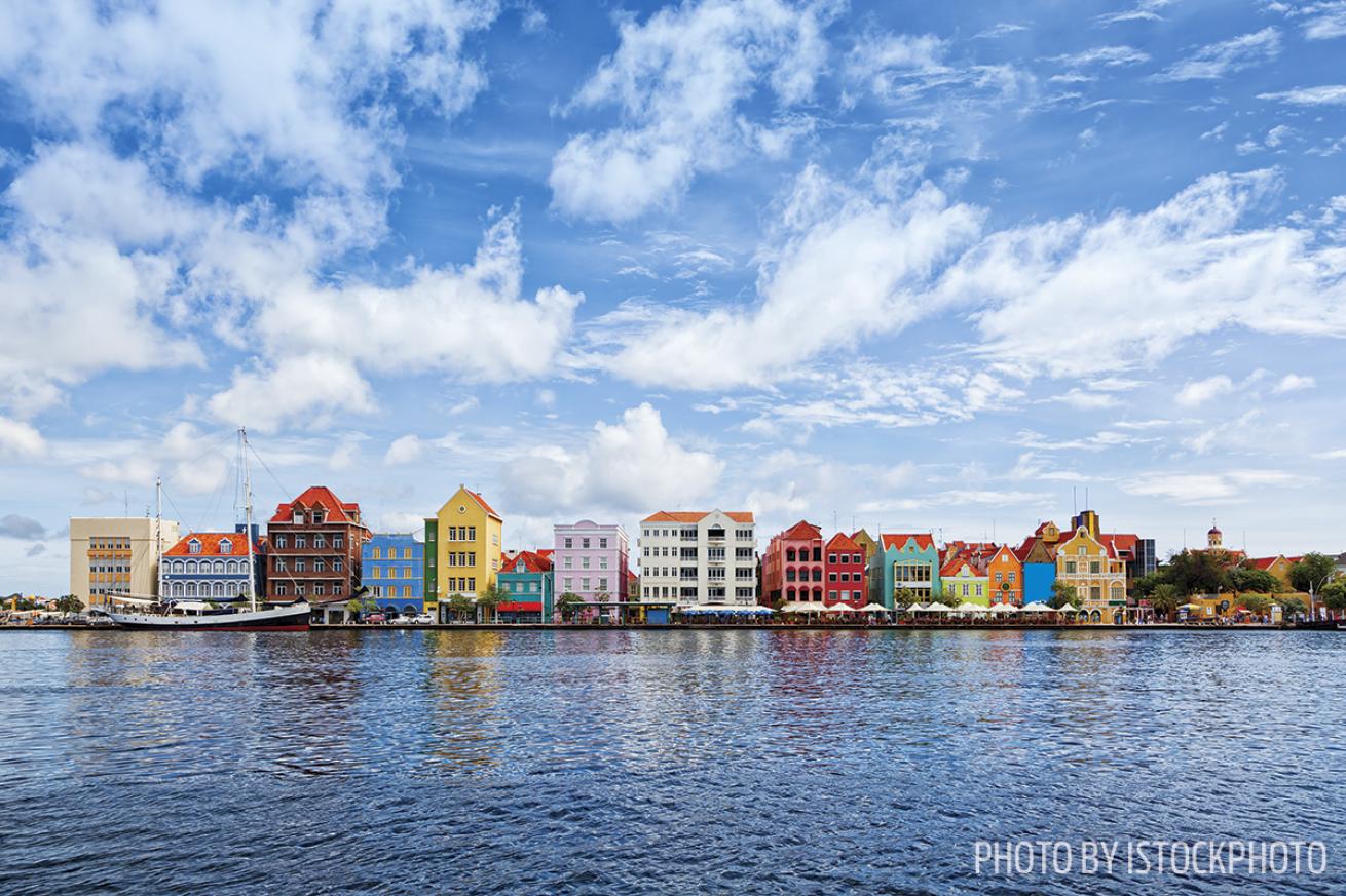The colorful waterfront of Willemstad, Curacao