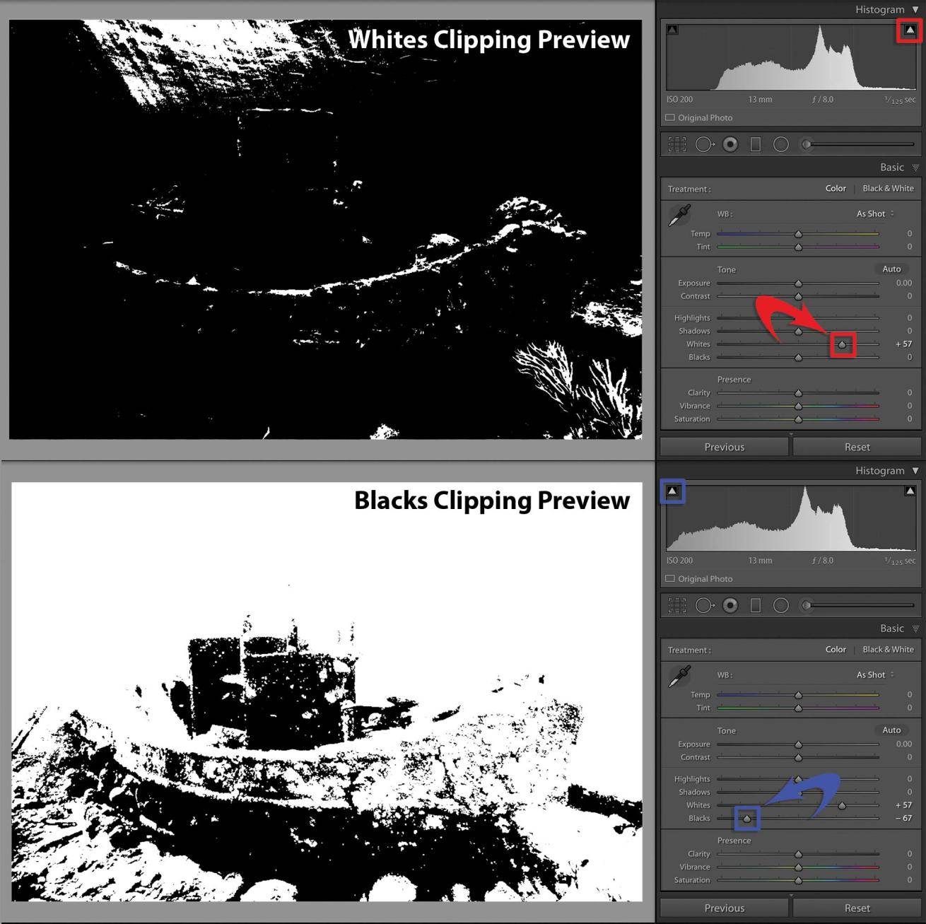 Add contrast to underwater photos with Clarity and Dehaze