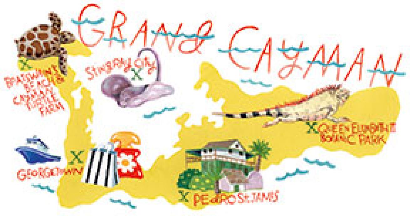 Grand Cayman map