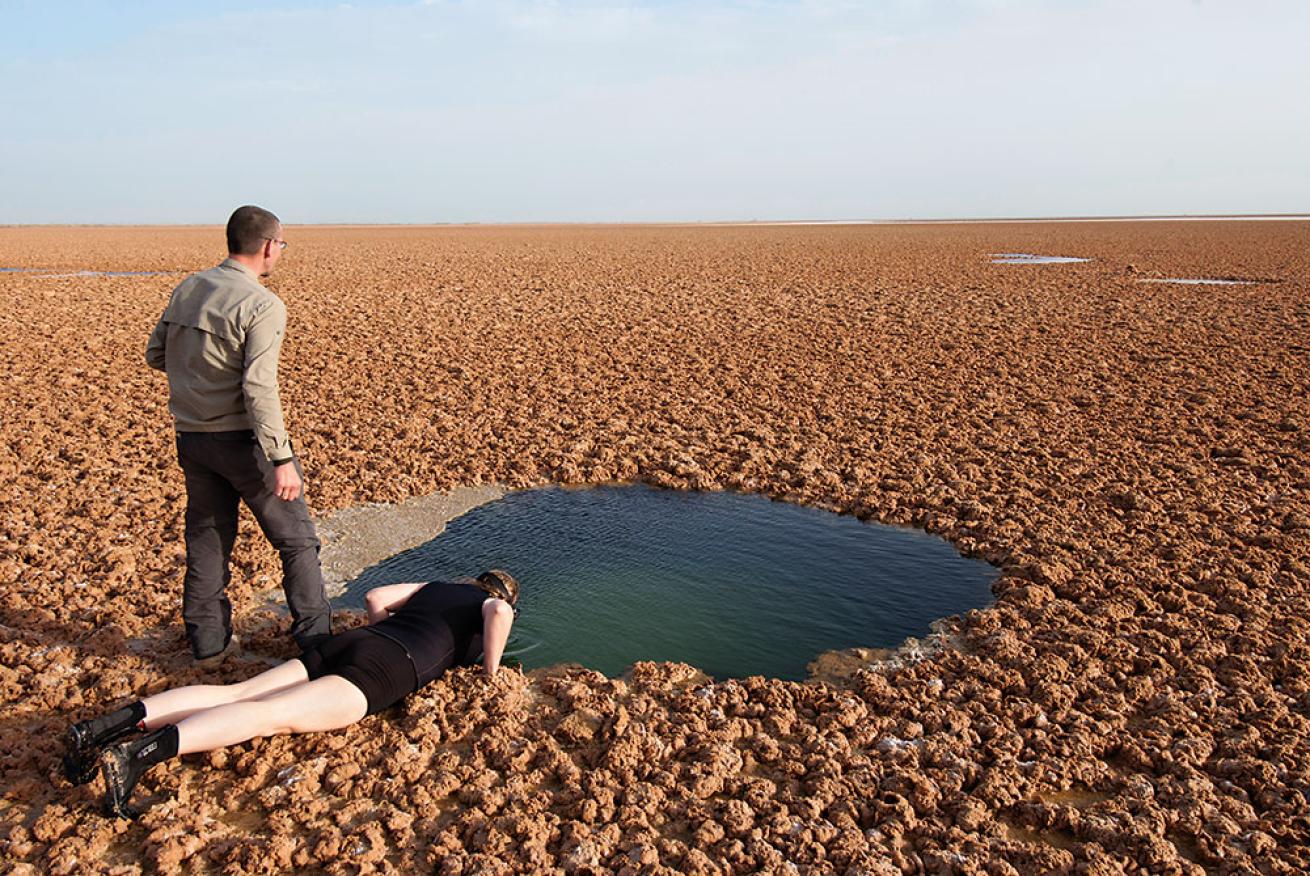 Peering into a Blue Hole in Egypt