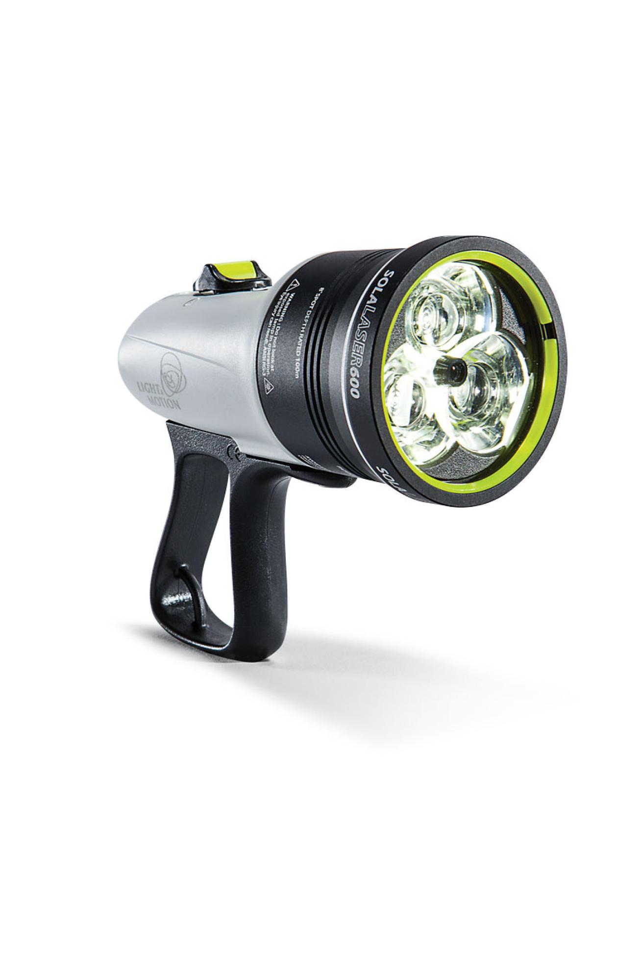 A scuba diving flashlight