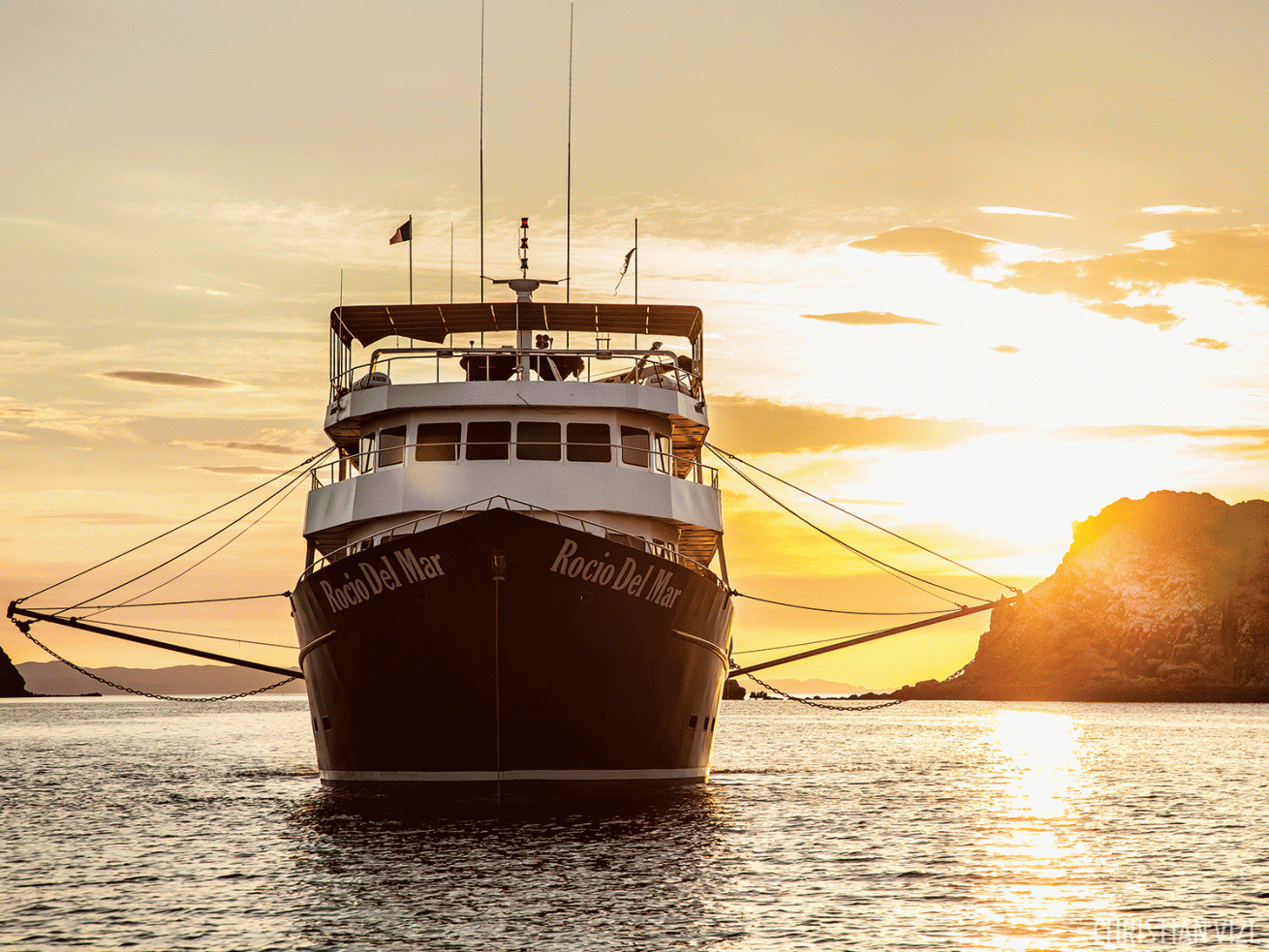 rocio del mar at sunset