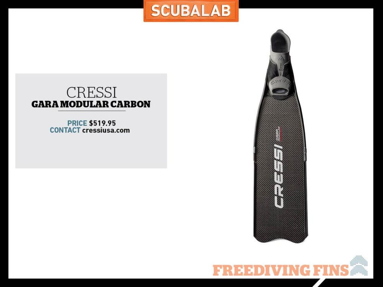 Freediving Fin Cressi Carbon Modular