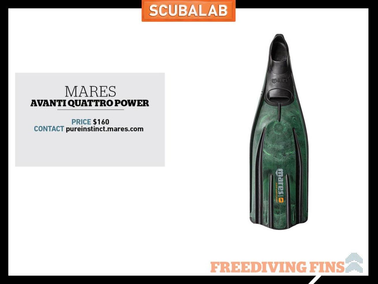 Freediving Fin Mares Avanti Quattro Power