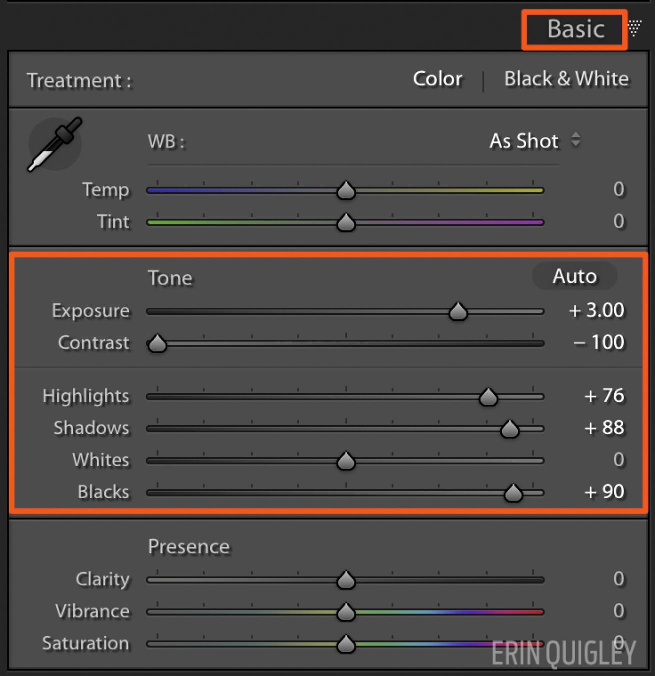 Checking your editing with Adobe Lightroom