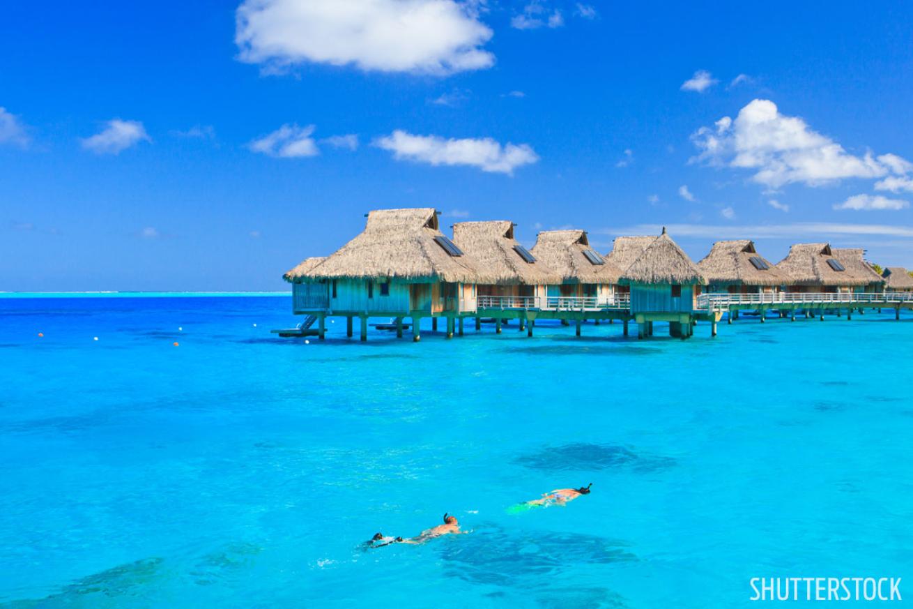 snorkeling in French Polynesia 