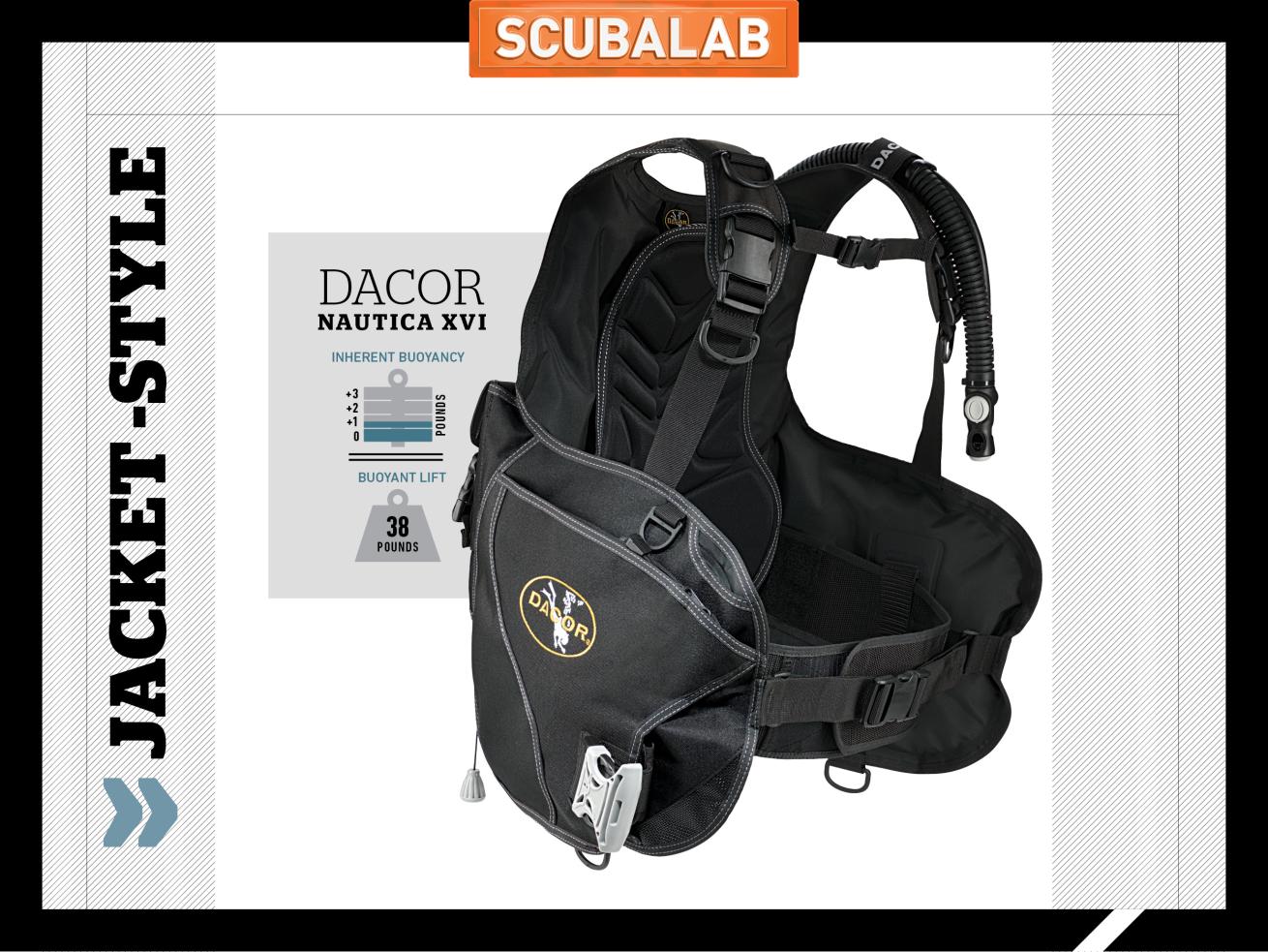 Dacor Nautica XVI scuba diving BC ScubaLab review