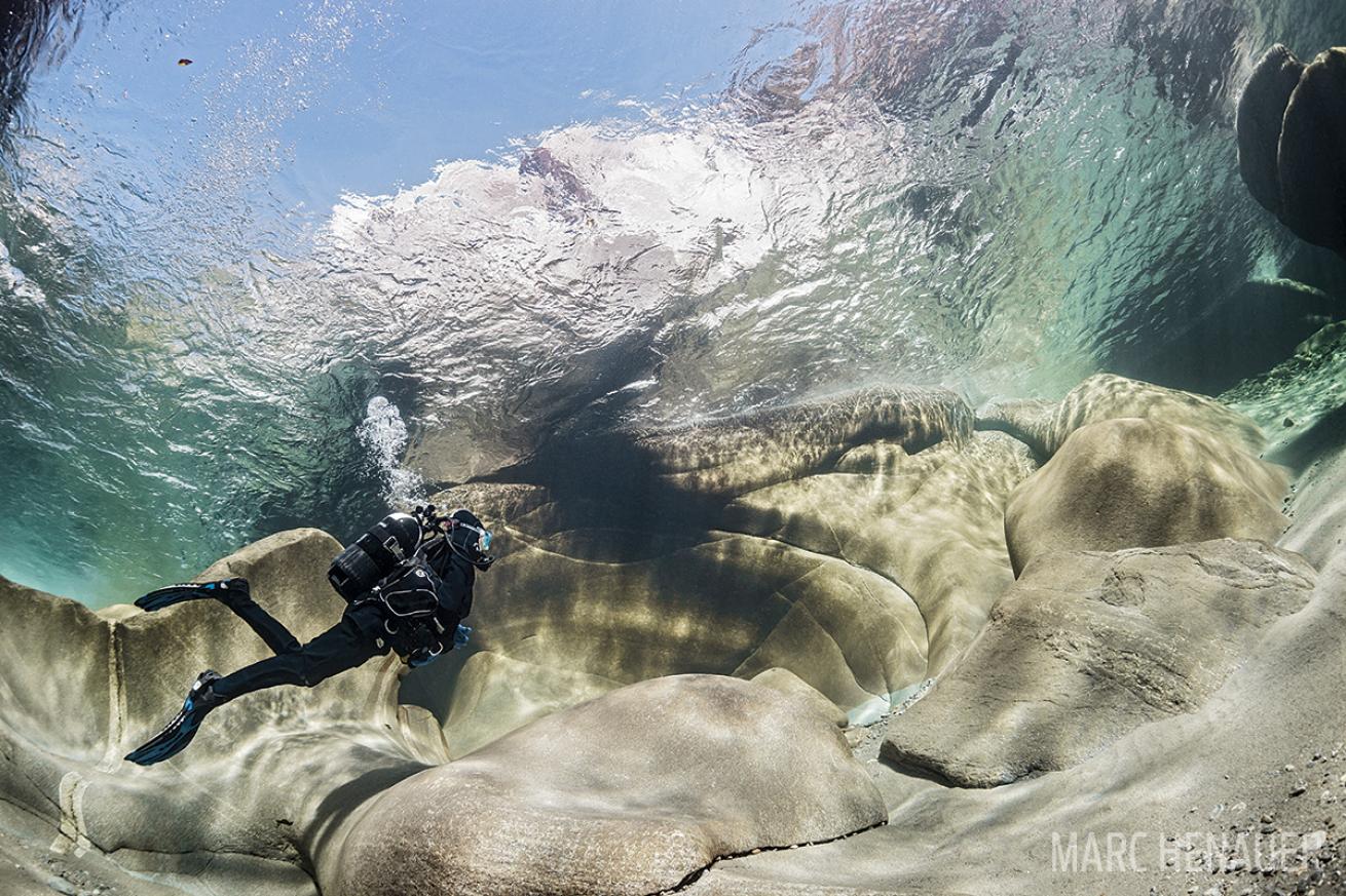 scuba diving rivers in switzerland