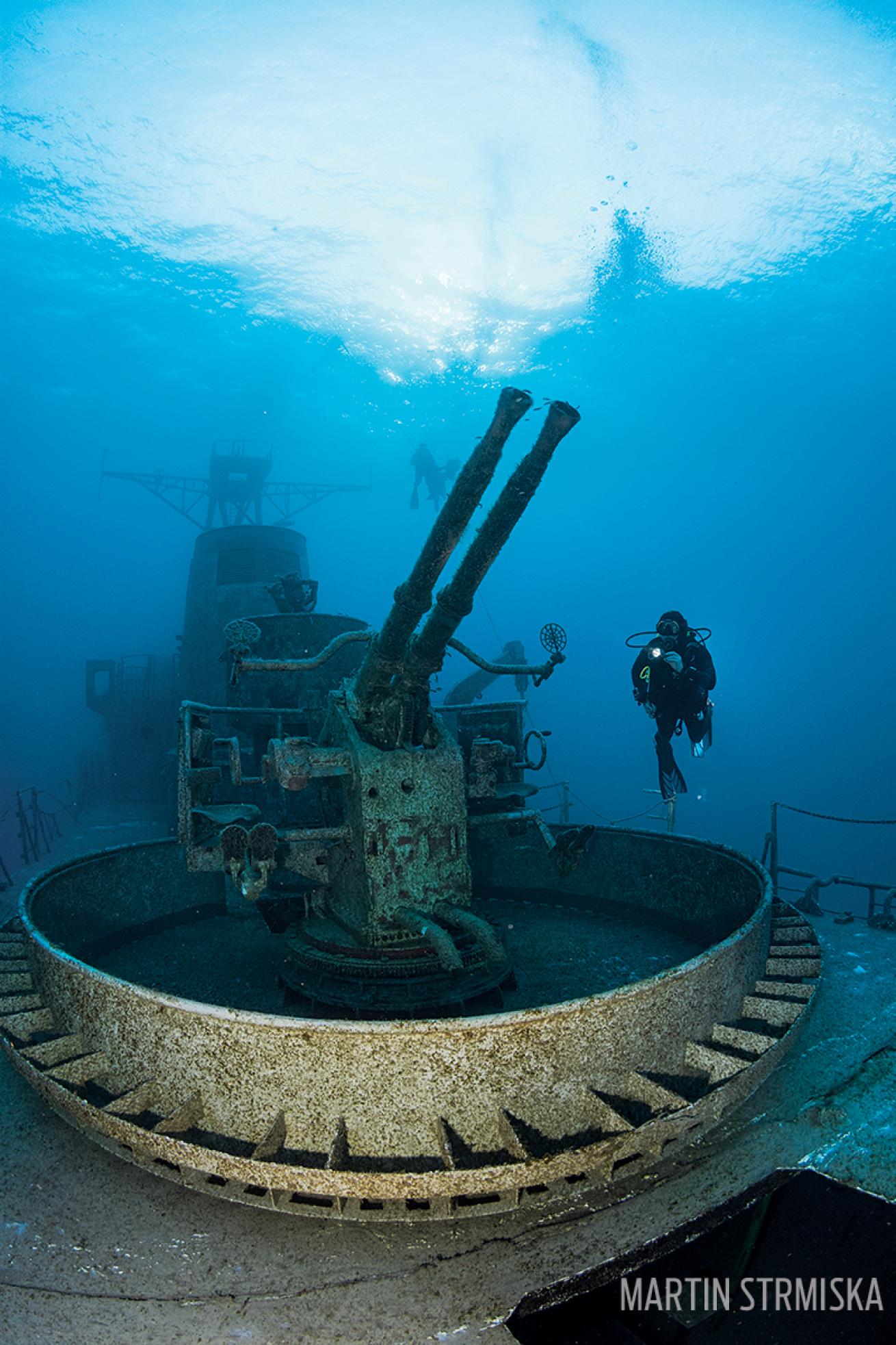 wreck diving Portugal's General Pereira d'Eca