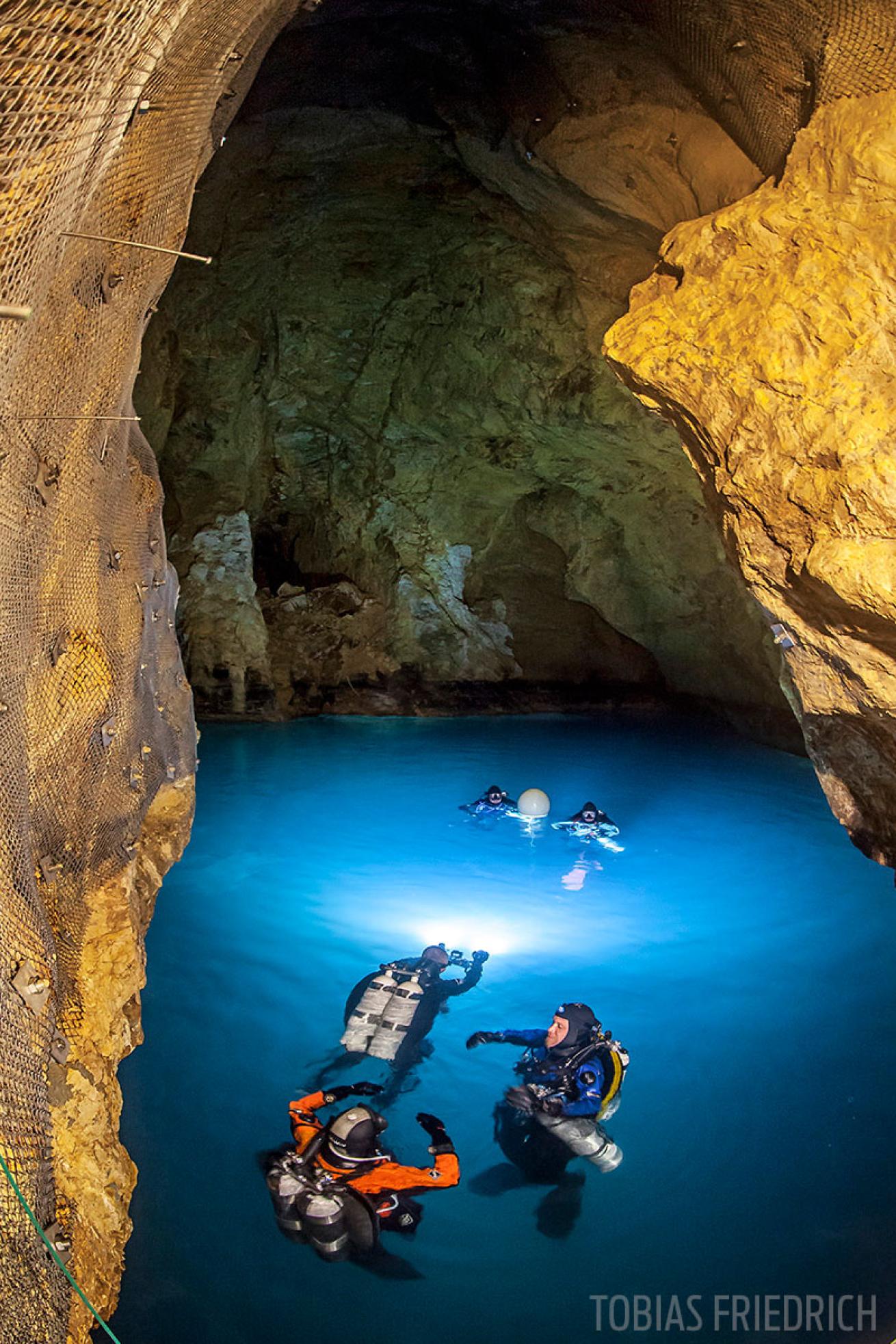 cave diving in Budapest 