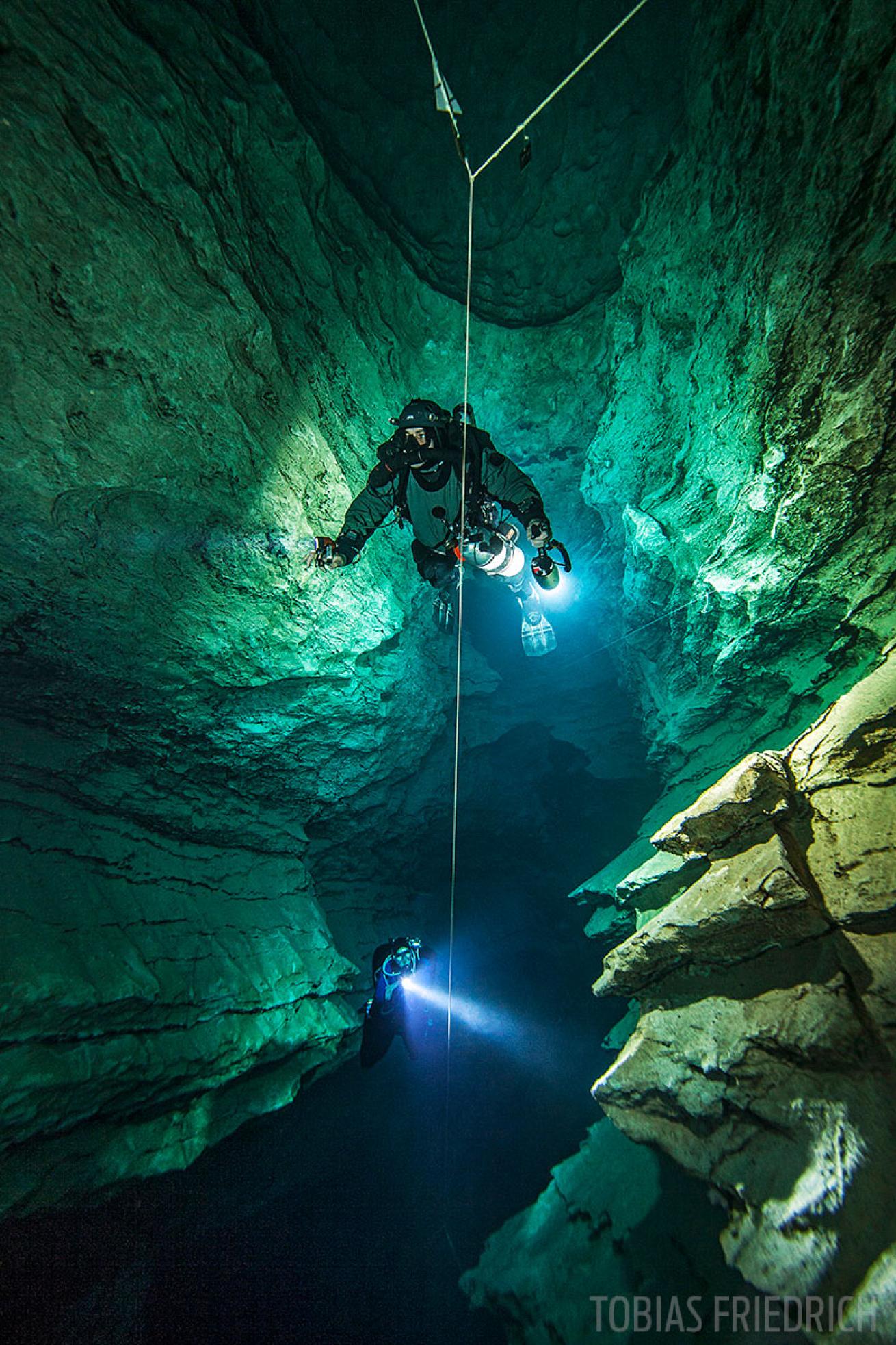 cave diving in Budapest 