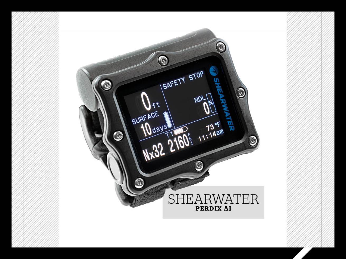 Shearwater Perdix AI dive computer.