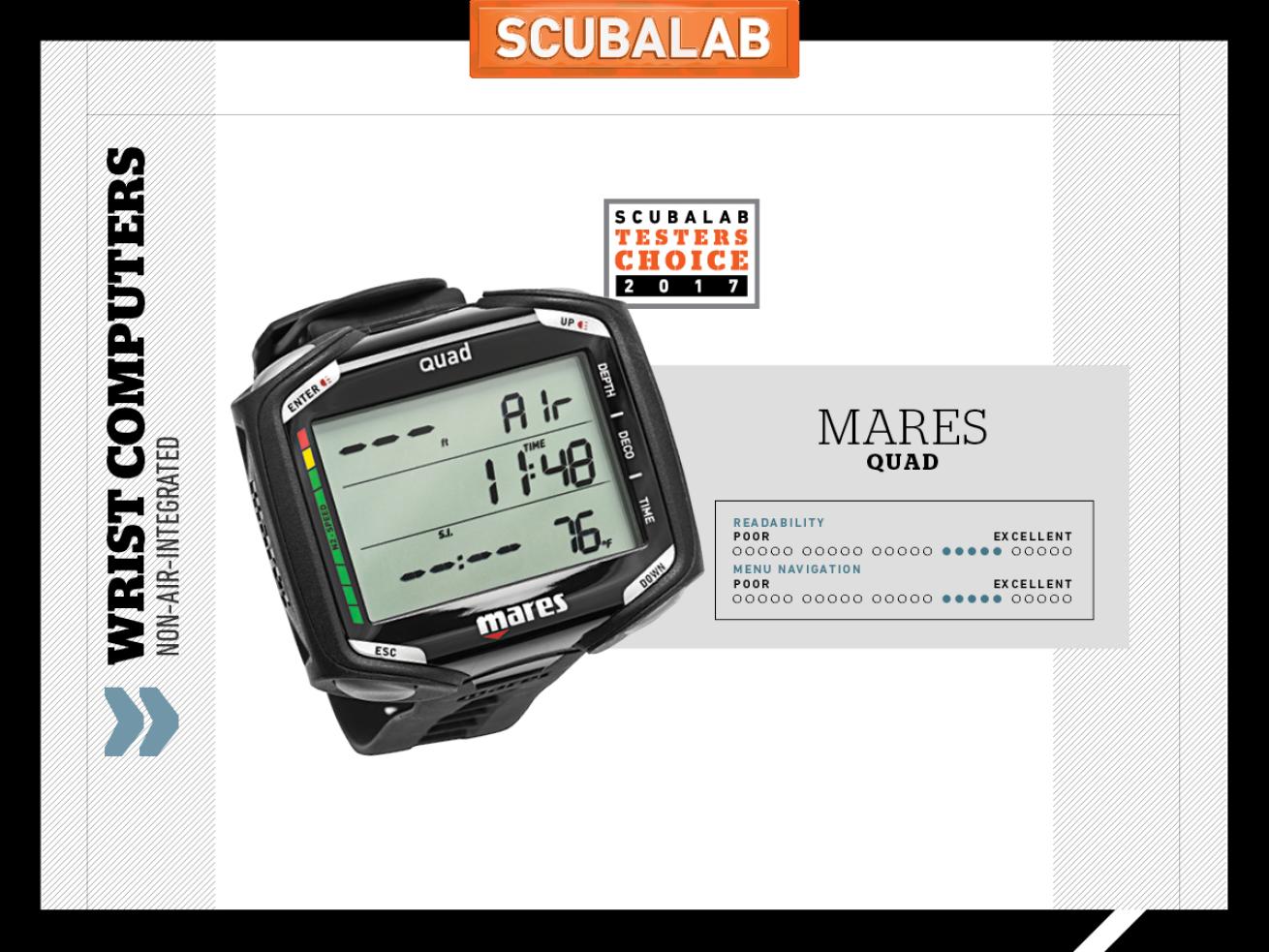 Mares Quad dive computer ScubaLab review