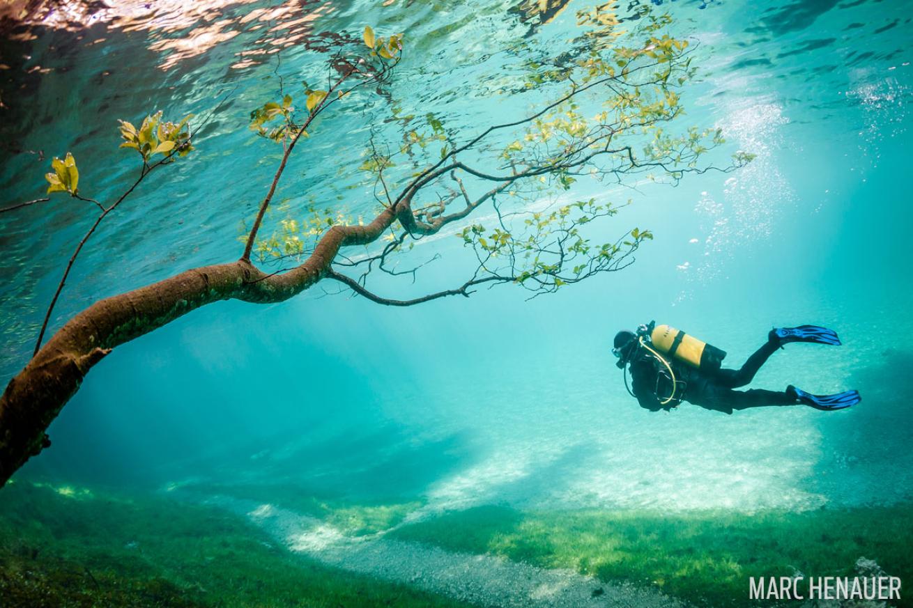 Green Lake Scuba Diver 