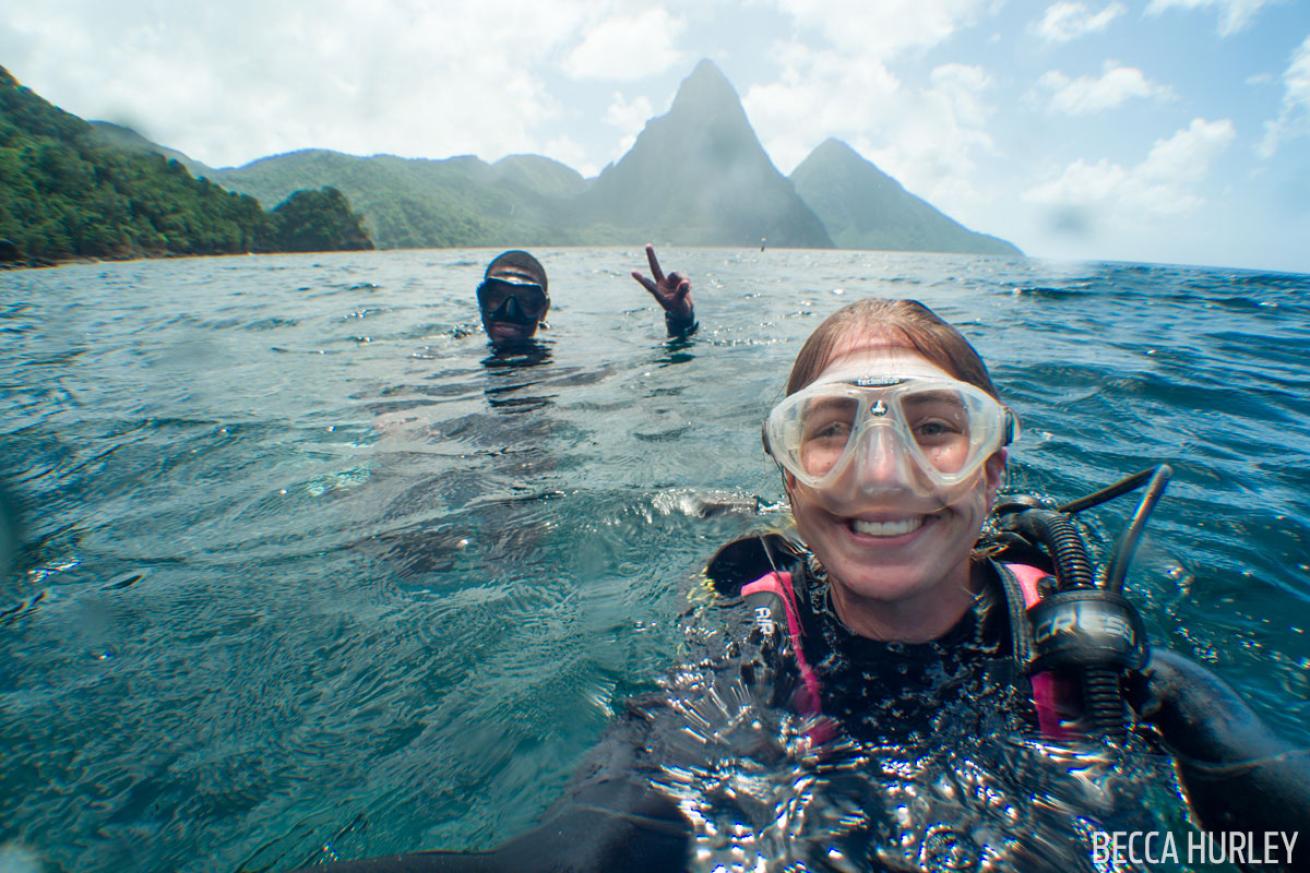 Scuba Diving St. Lucia Pitons