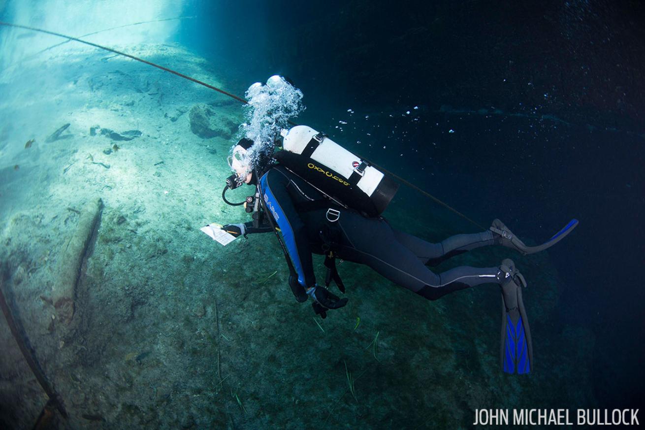 Dive computer review 2017 ScubaLab test Blue Grotto Florida