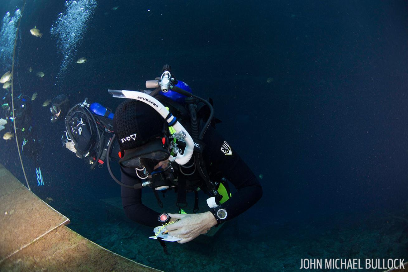 Dive computer review ScubaLab test Blue Grotto 2017