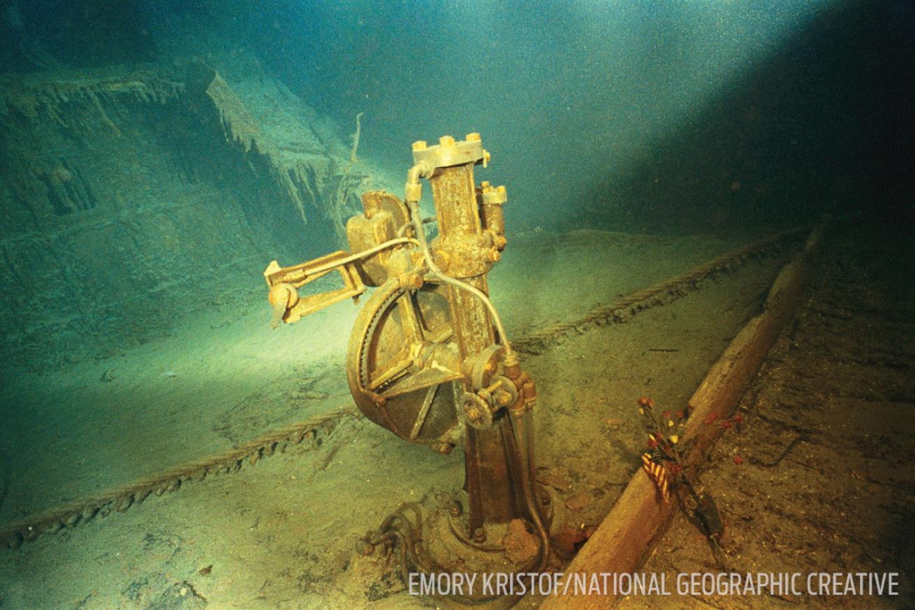 titanic wheelhouse telemotor