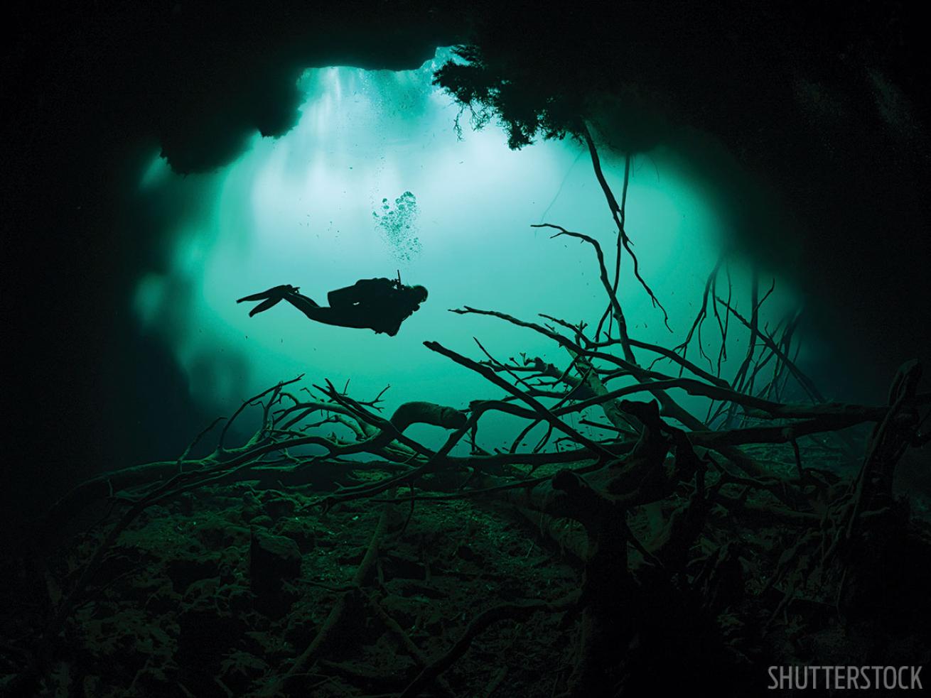 mexico cavern cenote