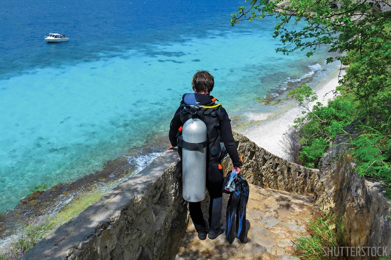 shore diving bonaire