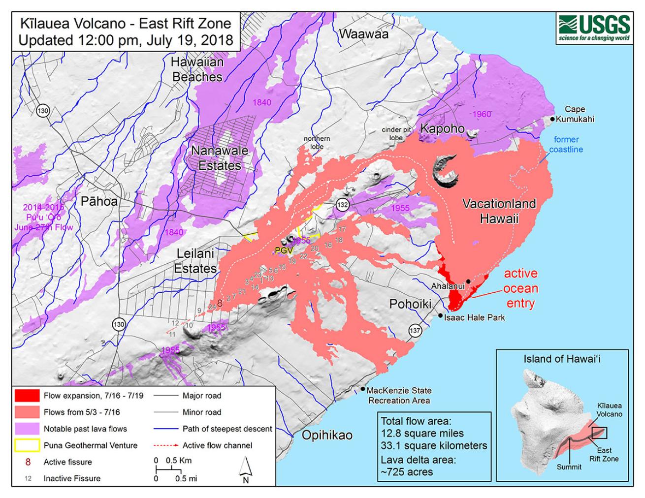 hawaii lava map