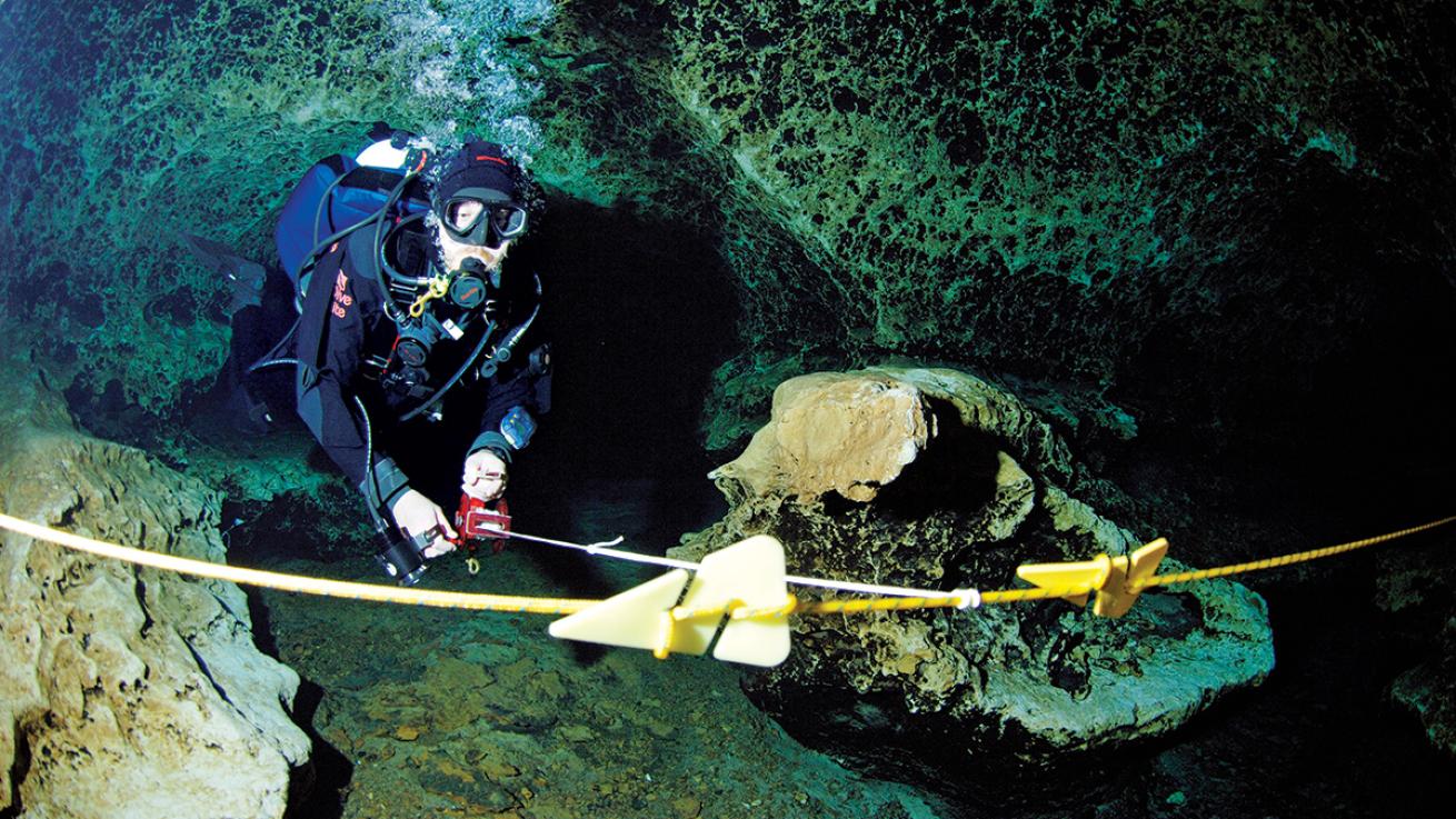 cave diving