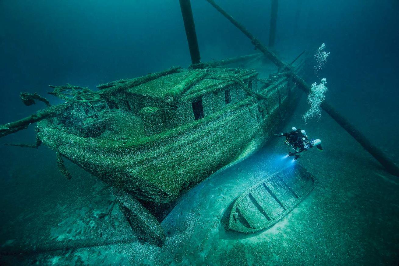 Cornelia B. Windiate in Lake Huron