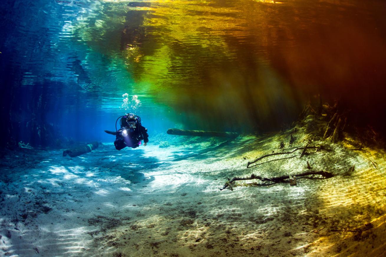 Scuba Diver at Ginnie Springs