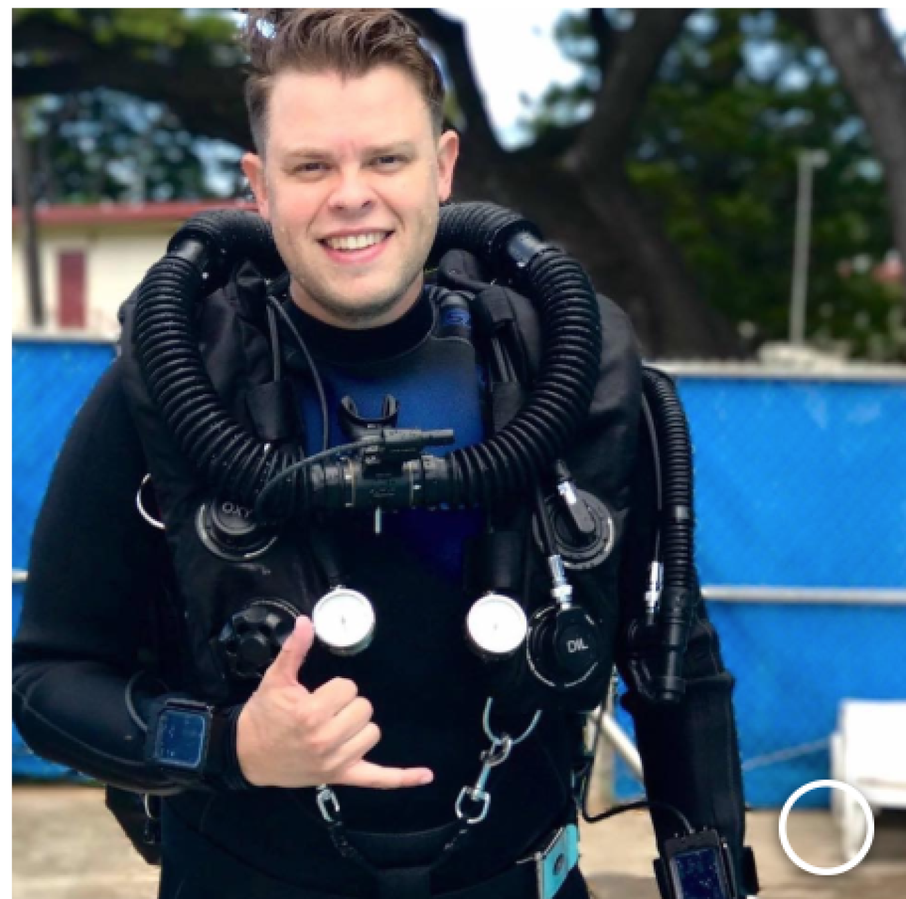 Brian Bugge in scuba gear