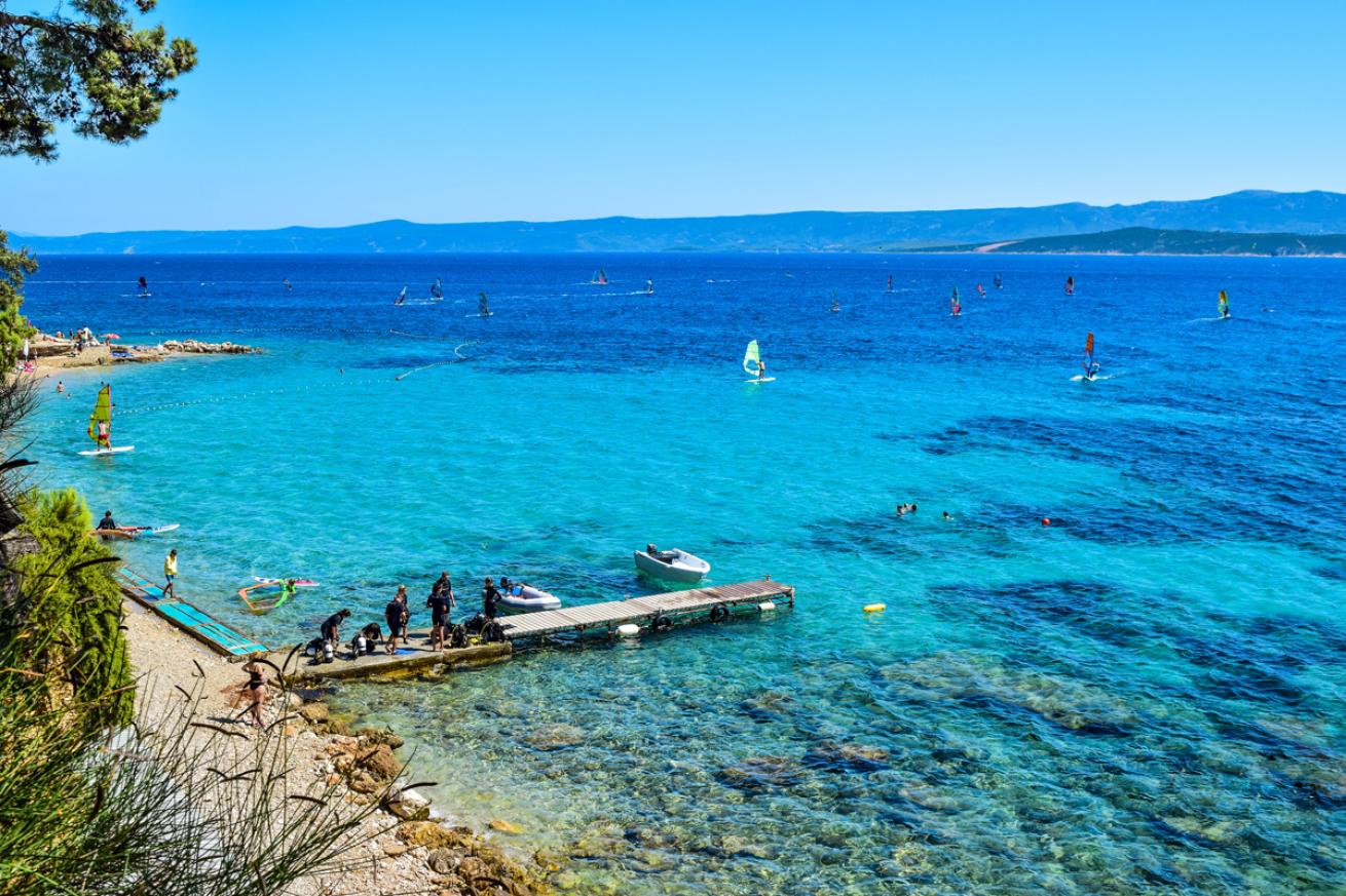 Divers Prepare for Dive in Croatia