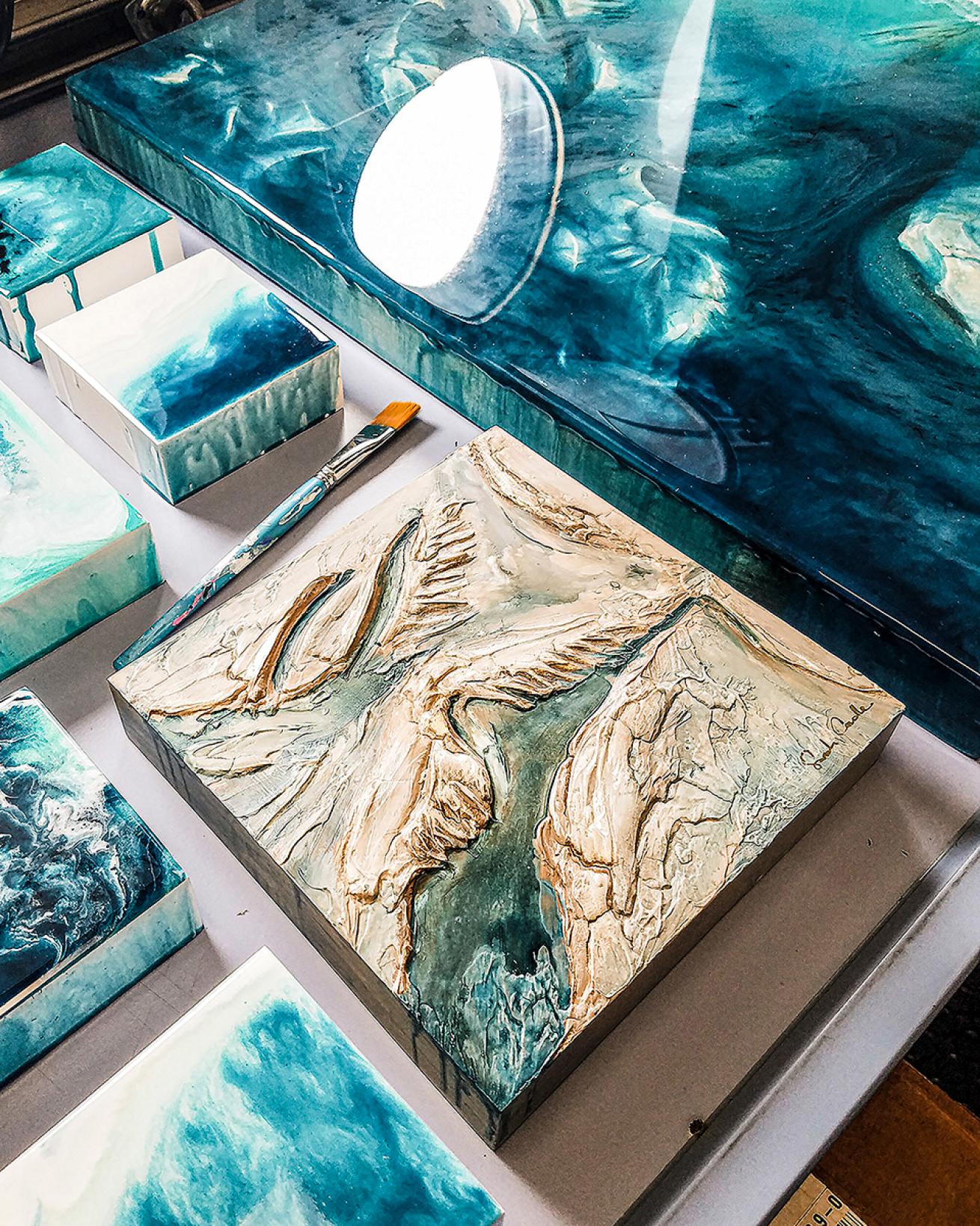 3D, artistic recreation of the seabed