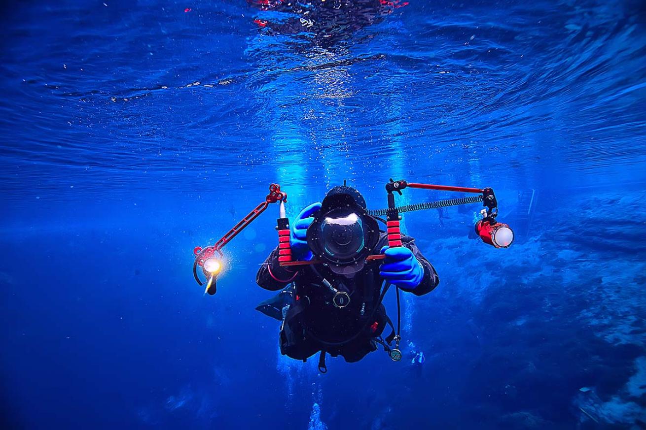 Underwater photographer