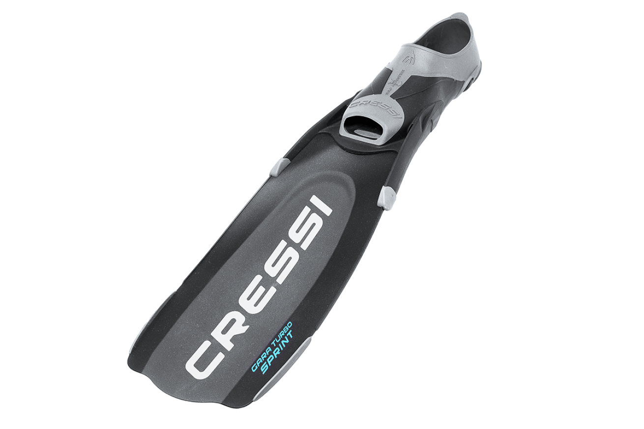 Cressi Gara Modular Sprint Turbo Freedive Fin angled view