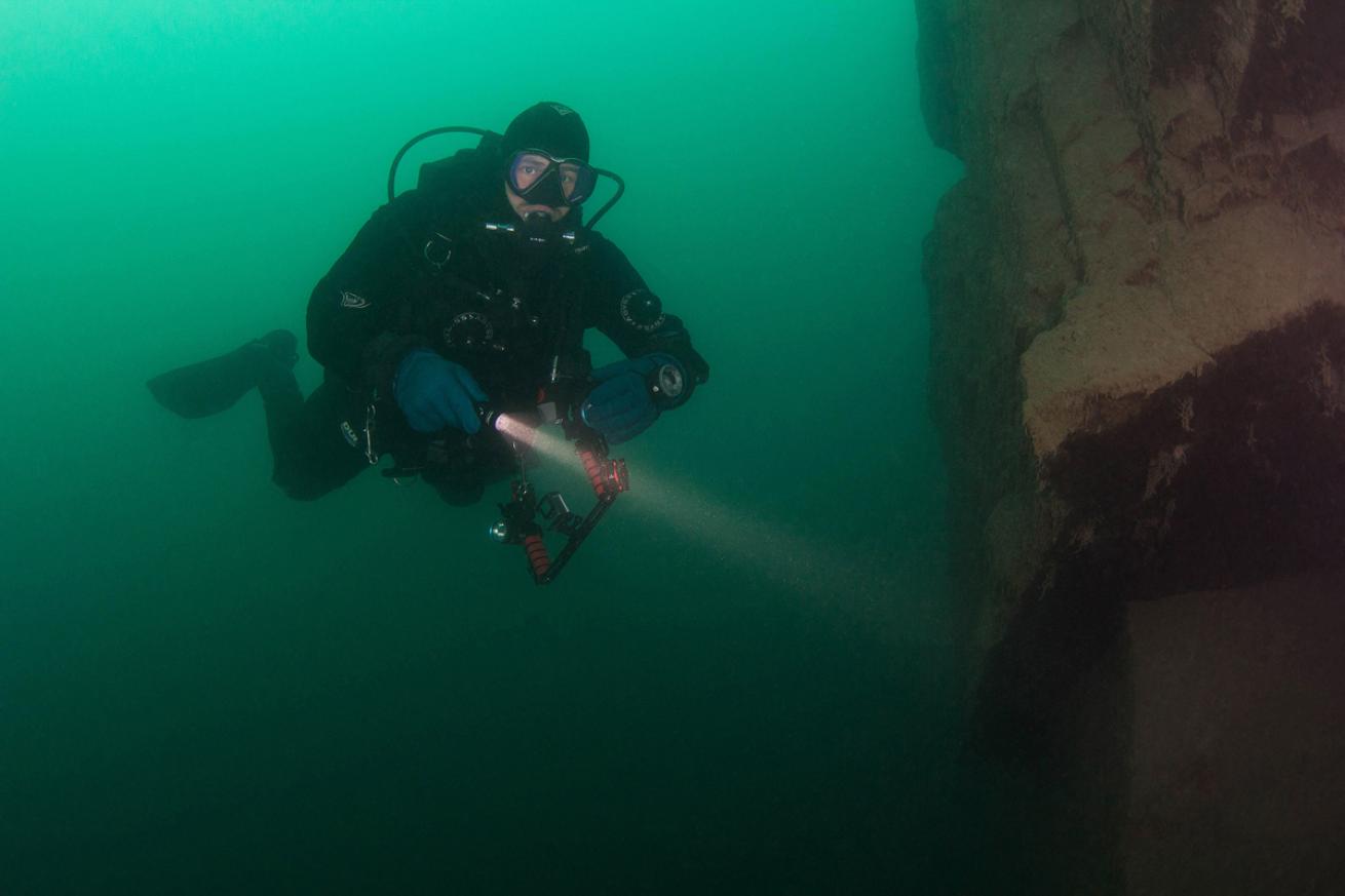 Scuba Diver Lake Minnewanka