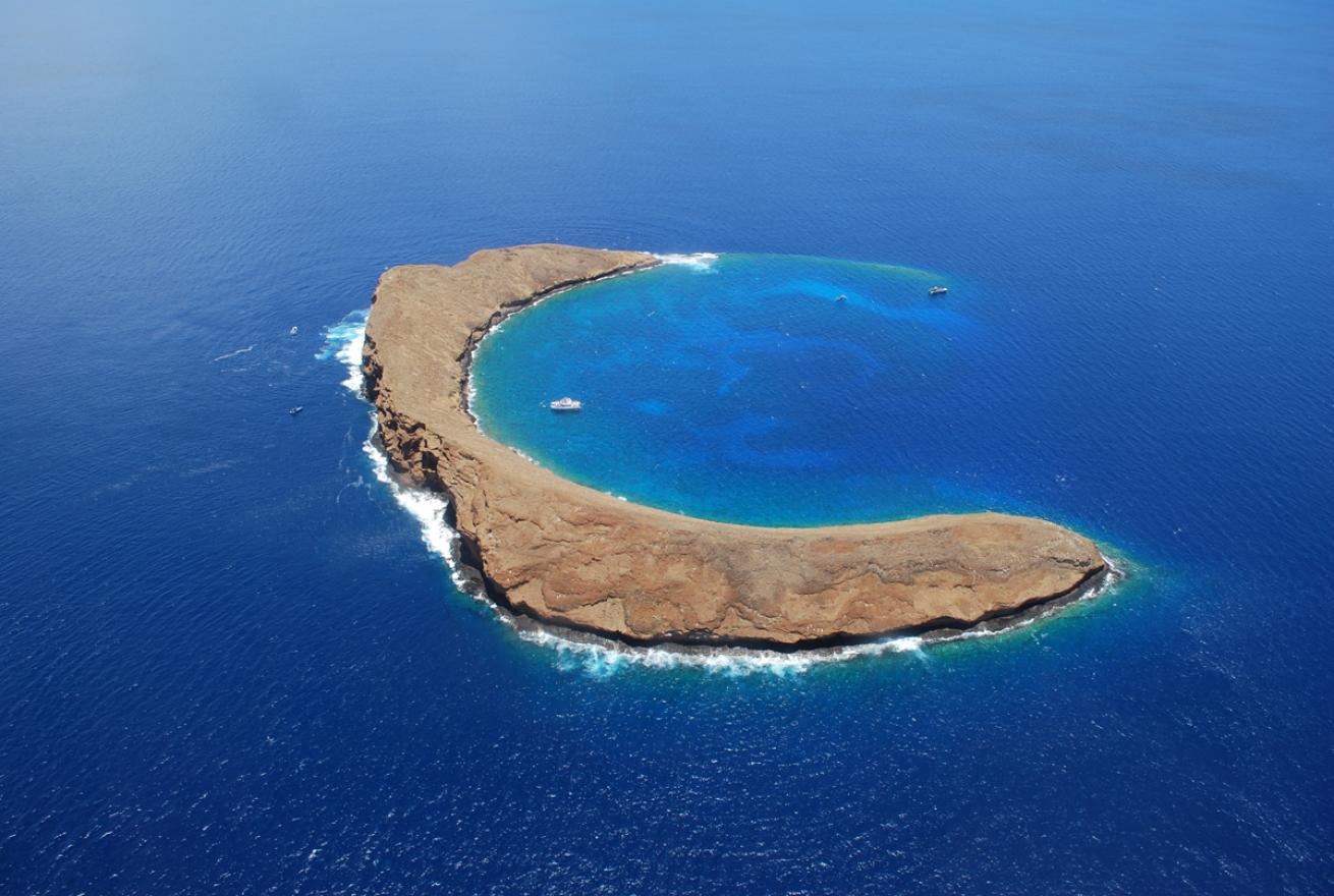 Molokini Crater Aerial