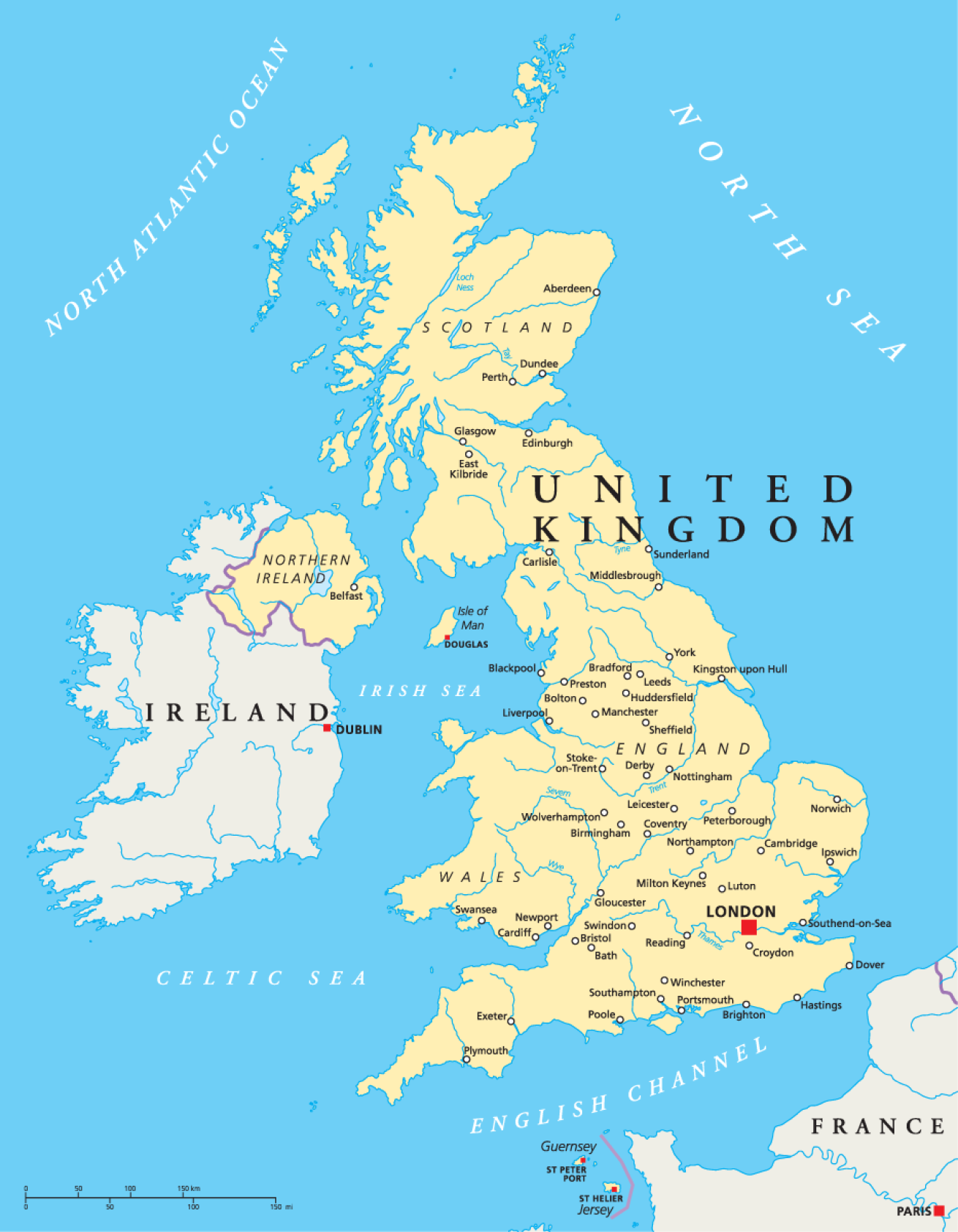 United Kingdom map