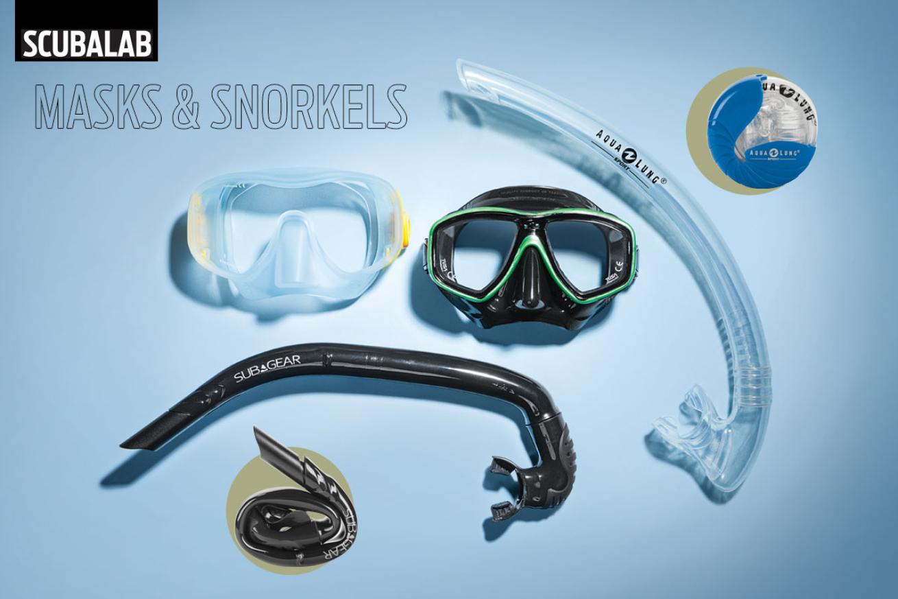 scuba diving masks and snorkels