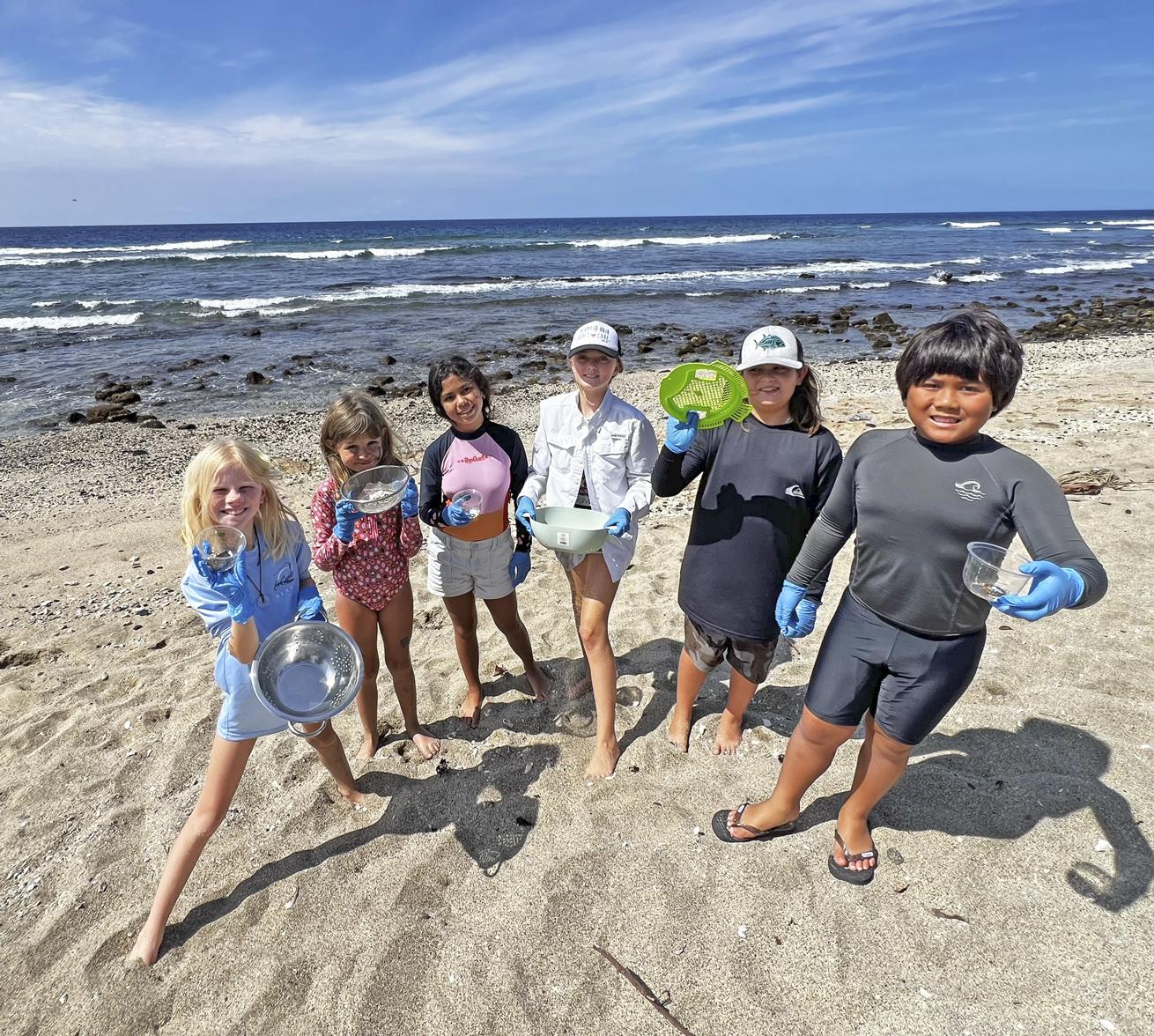 In addition to diving, kids also get to have fun on the beach.