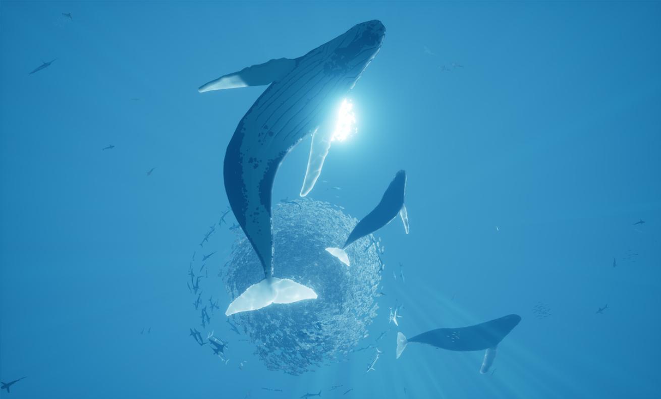 whale blue abzu ps4 steam video game