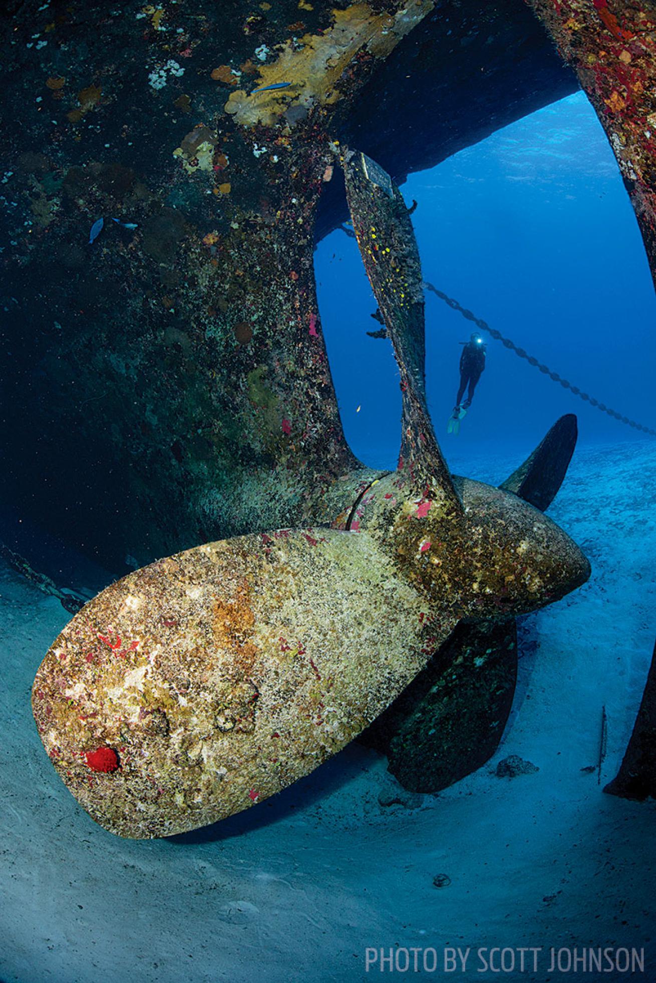 scuba diving the Kittiwake Cayman Islands 